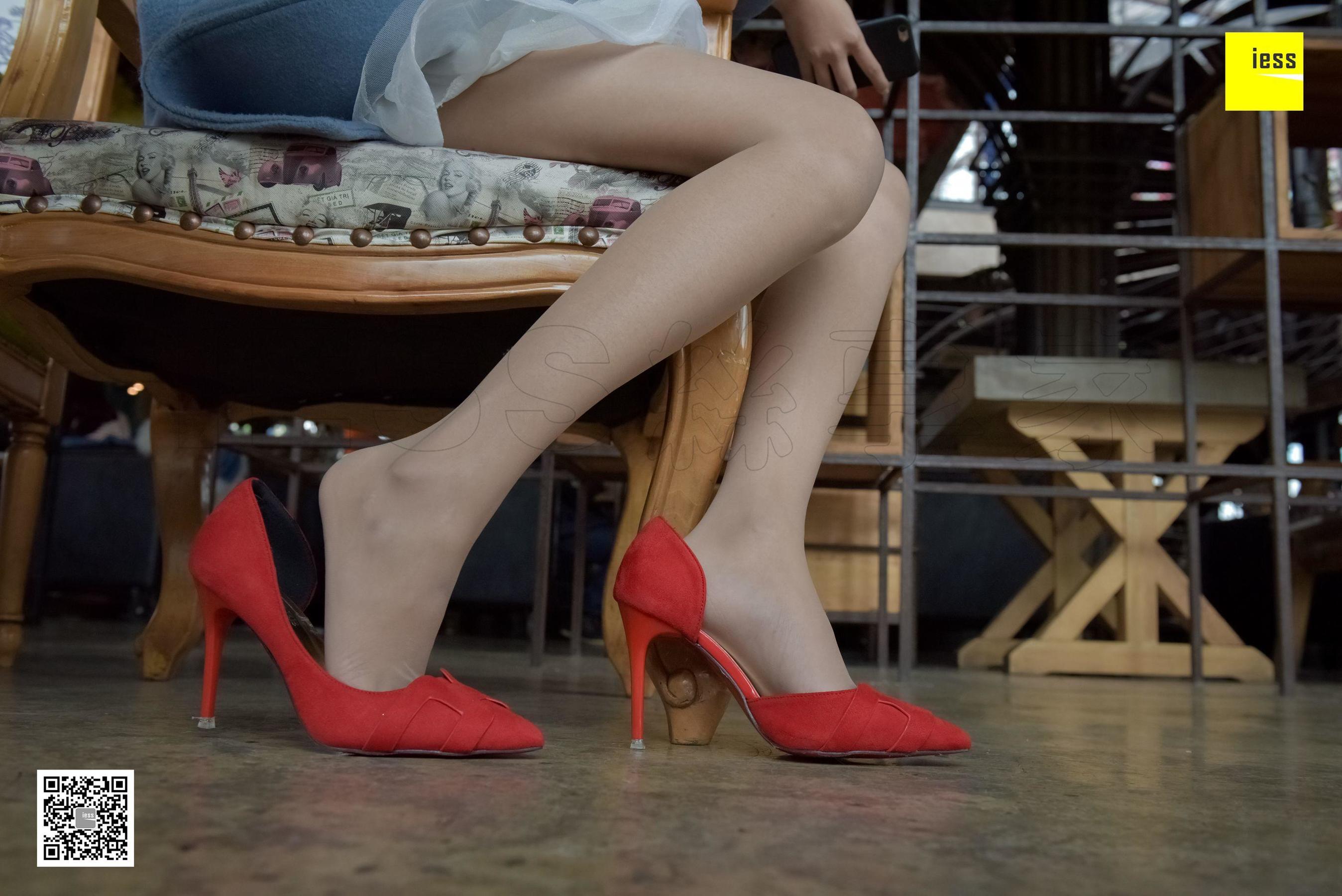 丝享家127 婉萍 《蕾丝裙肉丝红鞋》-图25