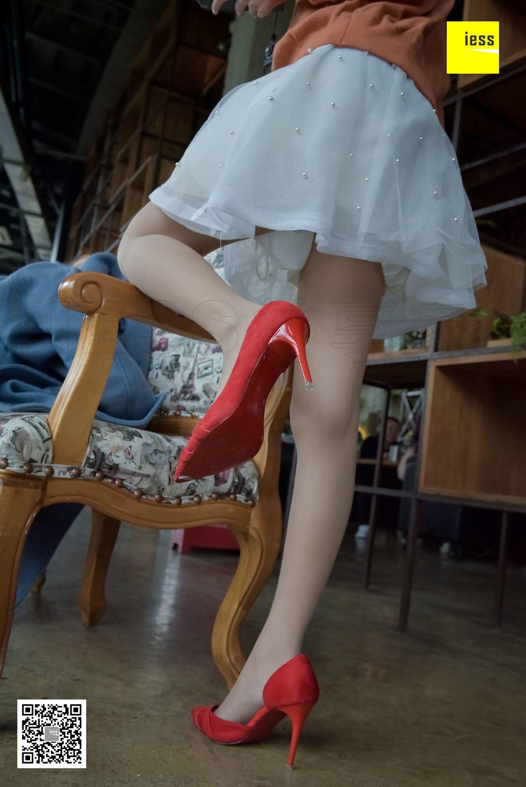 丝享家127 婉萍 《蕾丝裙肉丝红鞋》-图47