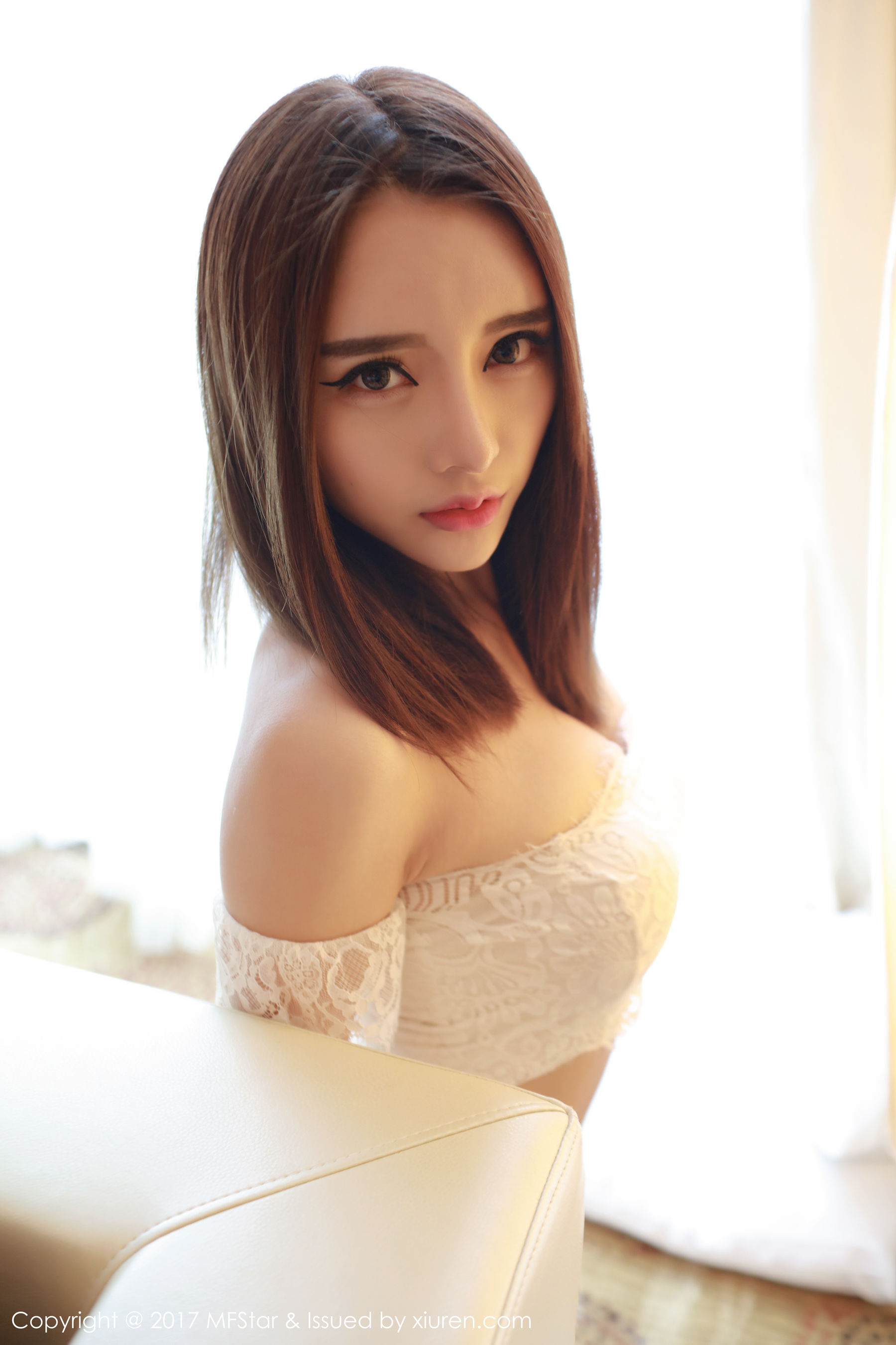 璐璐《白色蕾丝内衣》  VOL.113-图32