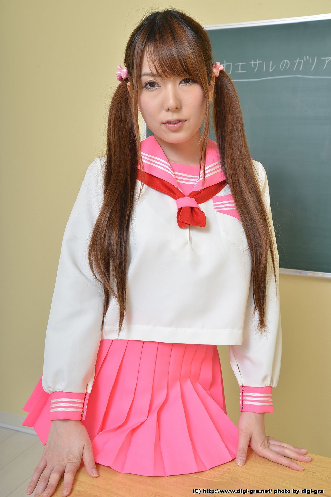 Yui Hatano 波多野結衣 红色丝袜学生制服 Set02-图55