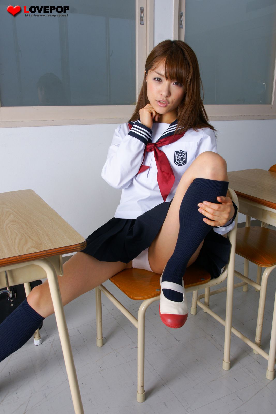 Mihiro Taniguchi 朝美穗香 Otakara 校服 001-图18