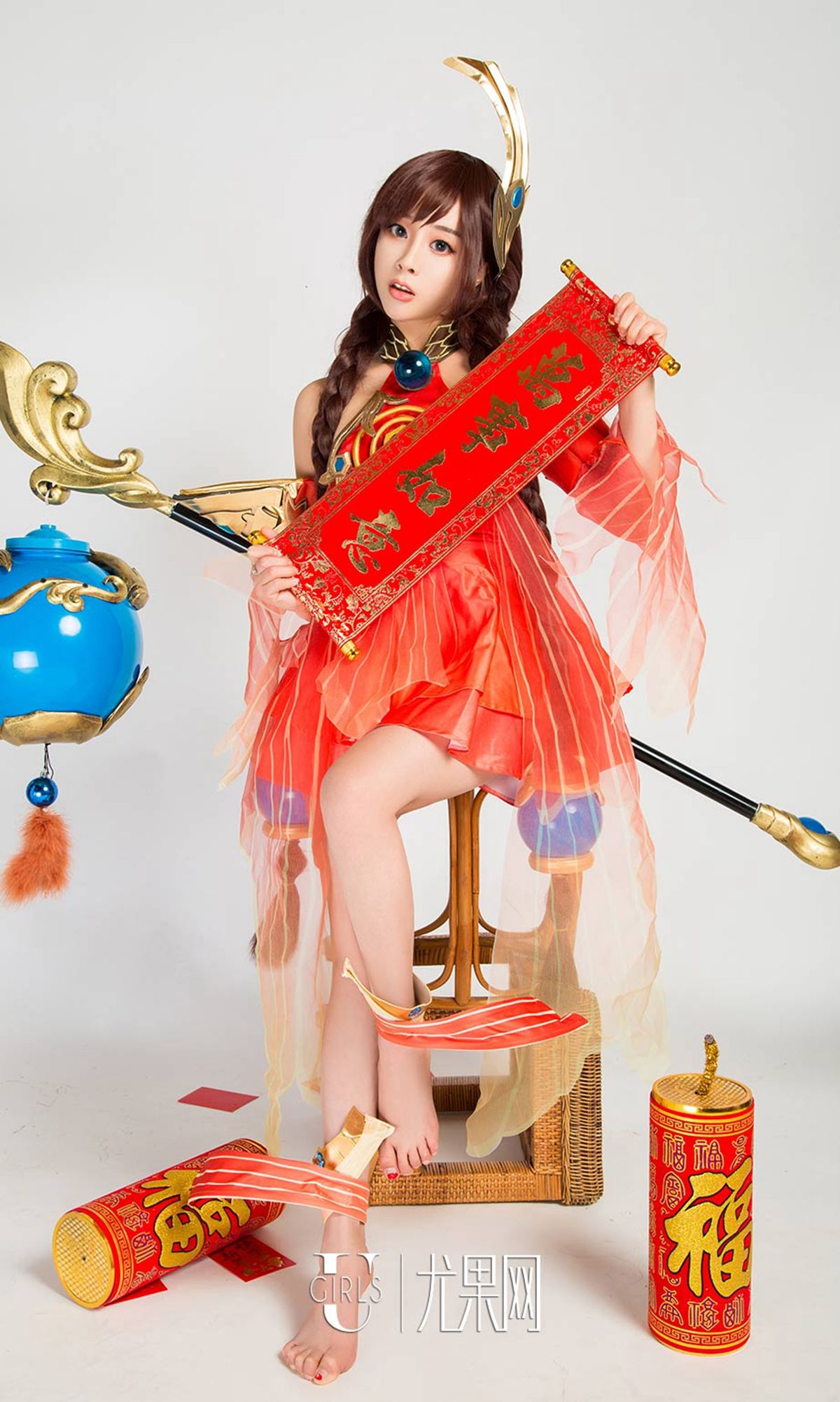 爱菲&周心怡&施诗&白熙萌&艺轩&田慕儿&筱慧《王者闹春》  No.1004-图33