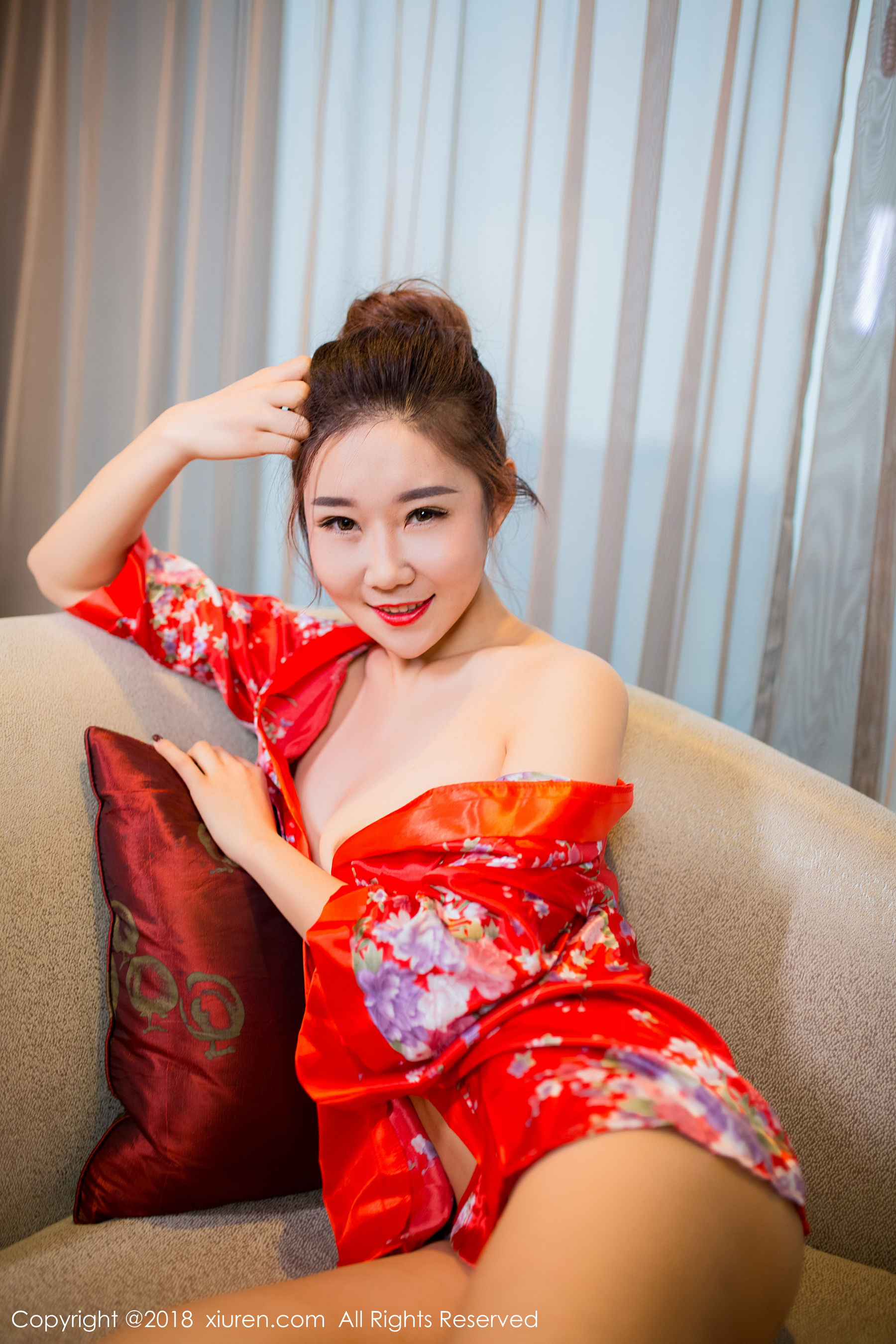 棉花糖candy《华丽和服+半透丝袜》  No.892-图21