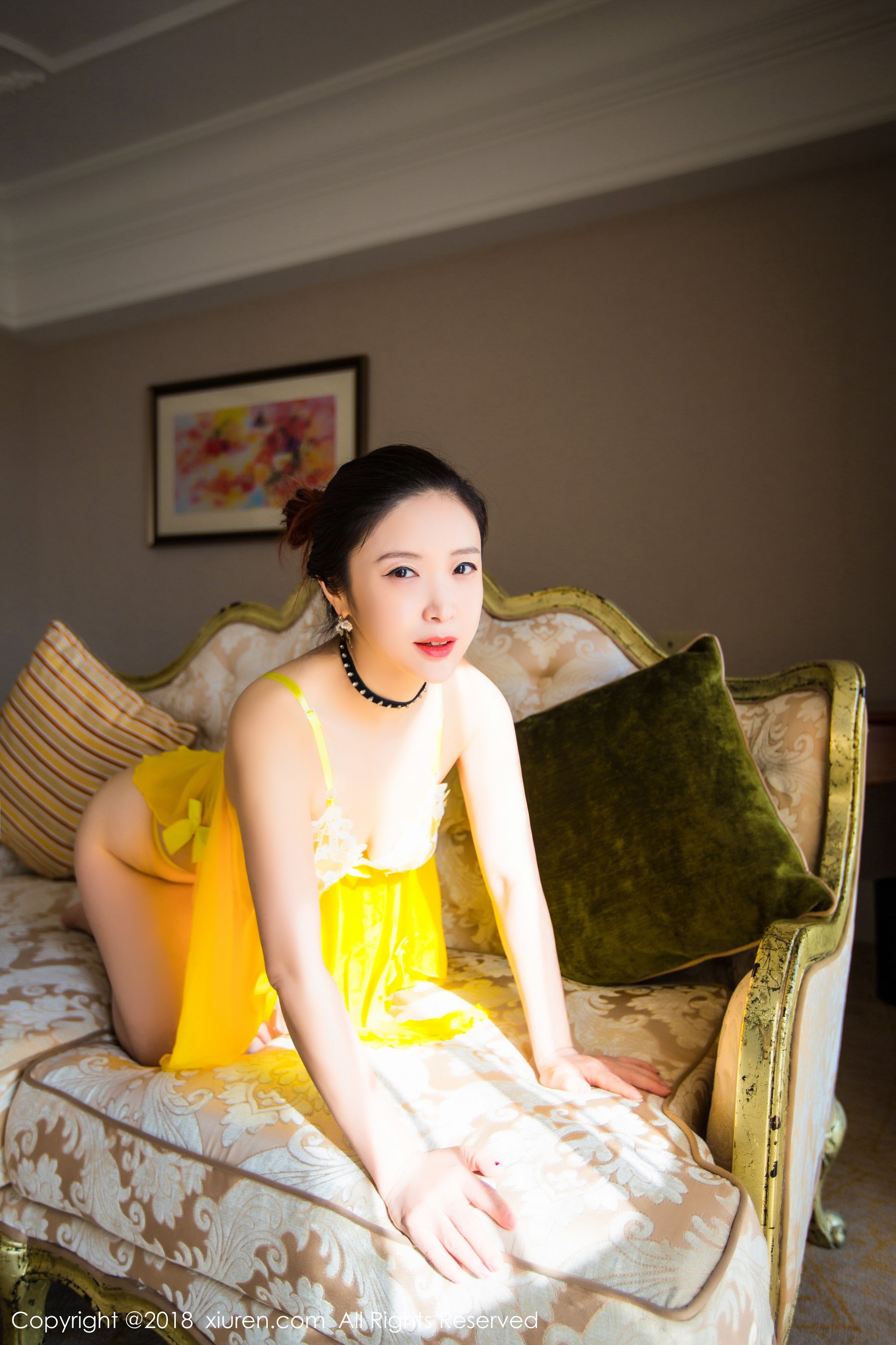 西希白兔《女仆装与透视吊带系列》  No.903-图36