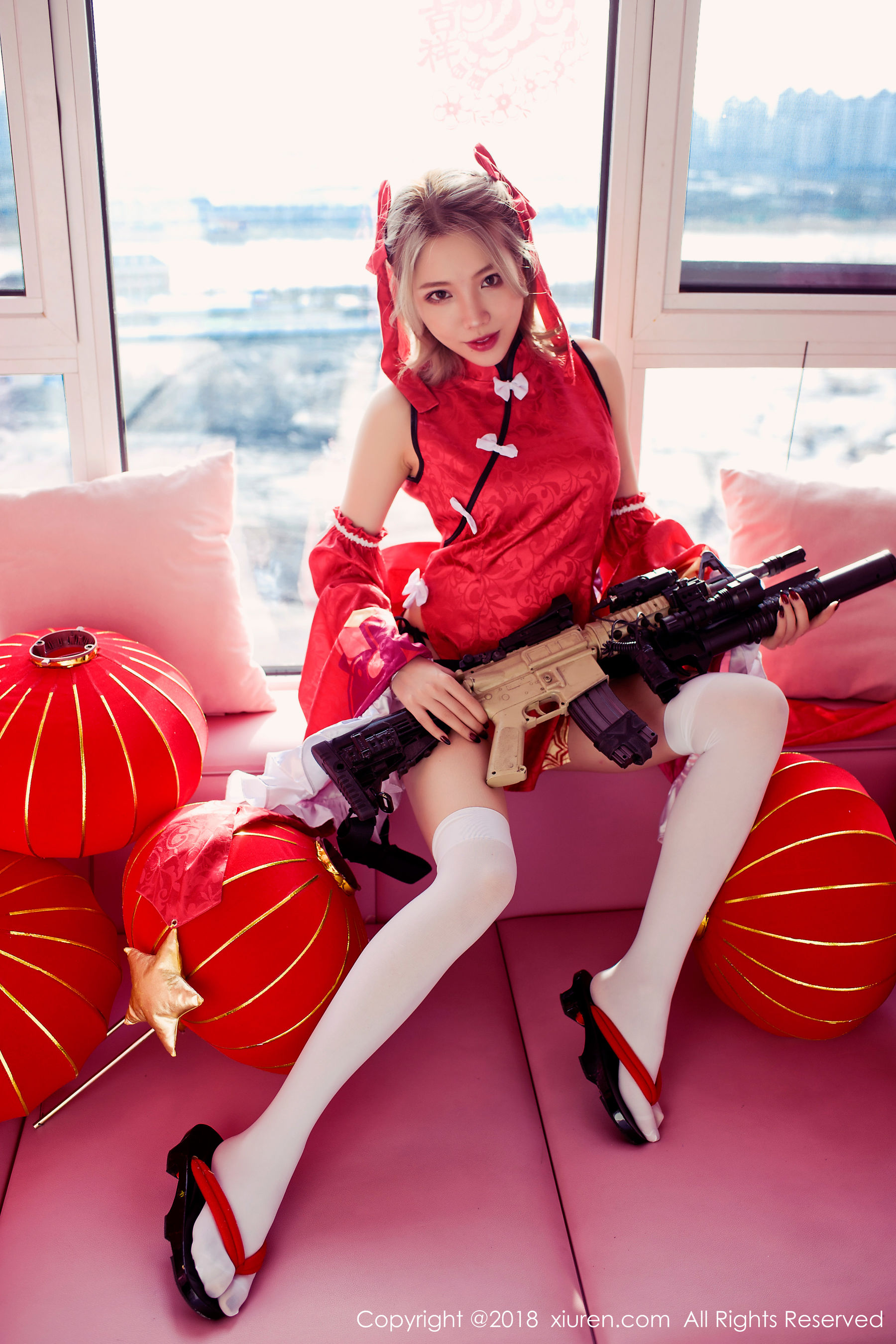 黄楽然《保鲜膜裹身+极品COS枪娘》  No.911-图1