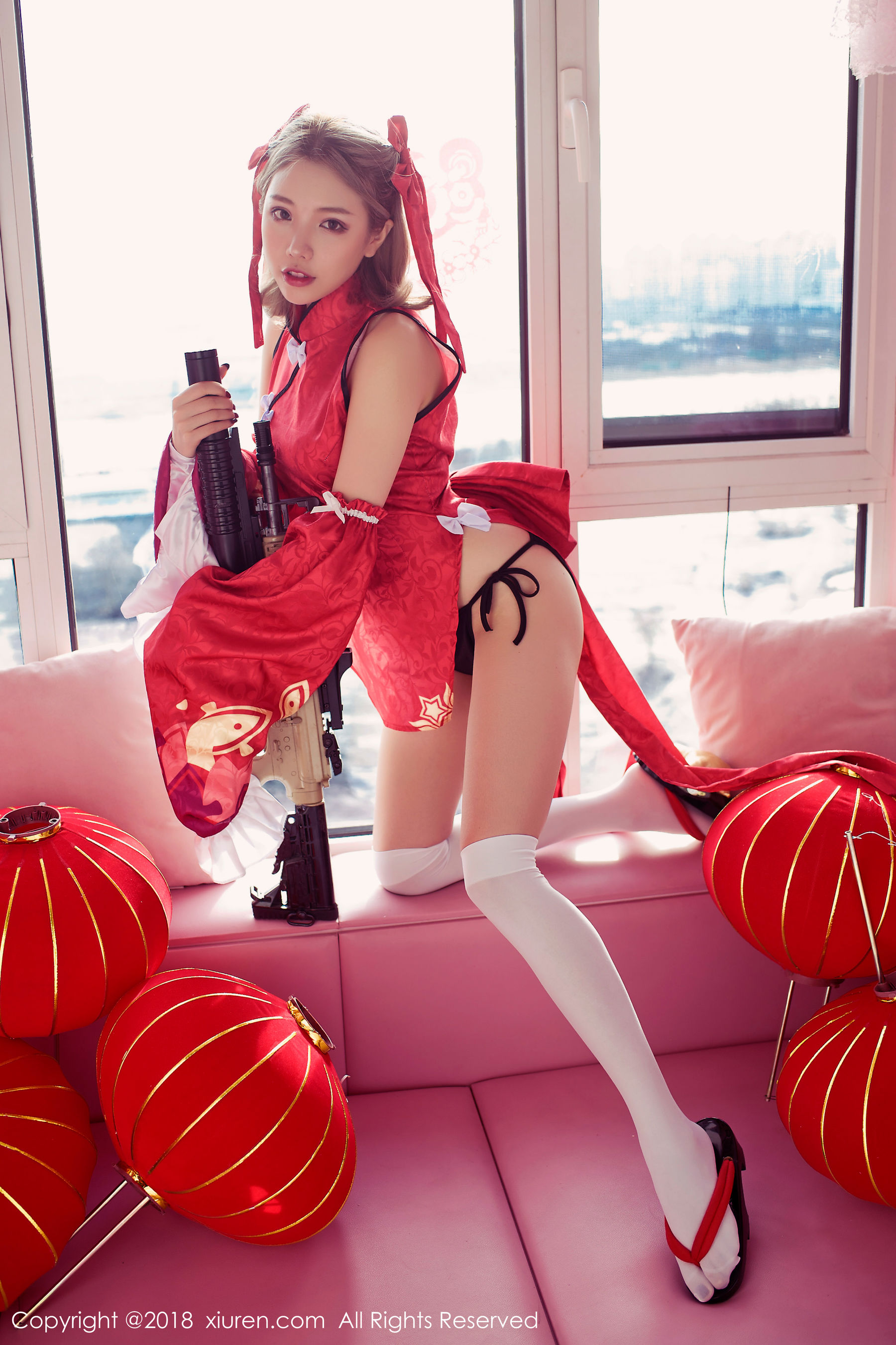 黄楽然《保鲜膜裹身+极品COS枪娘》  No.911-图4