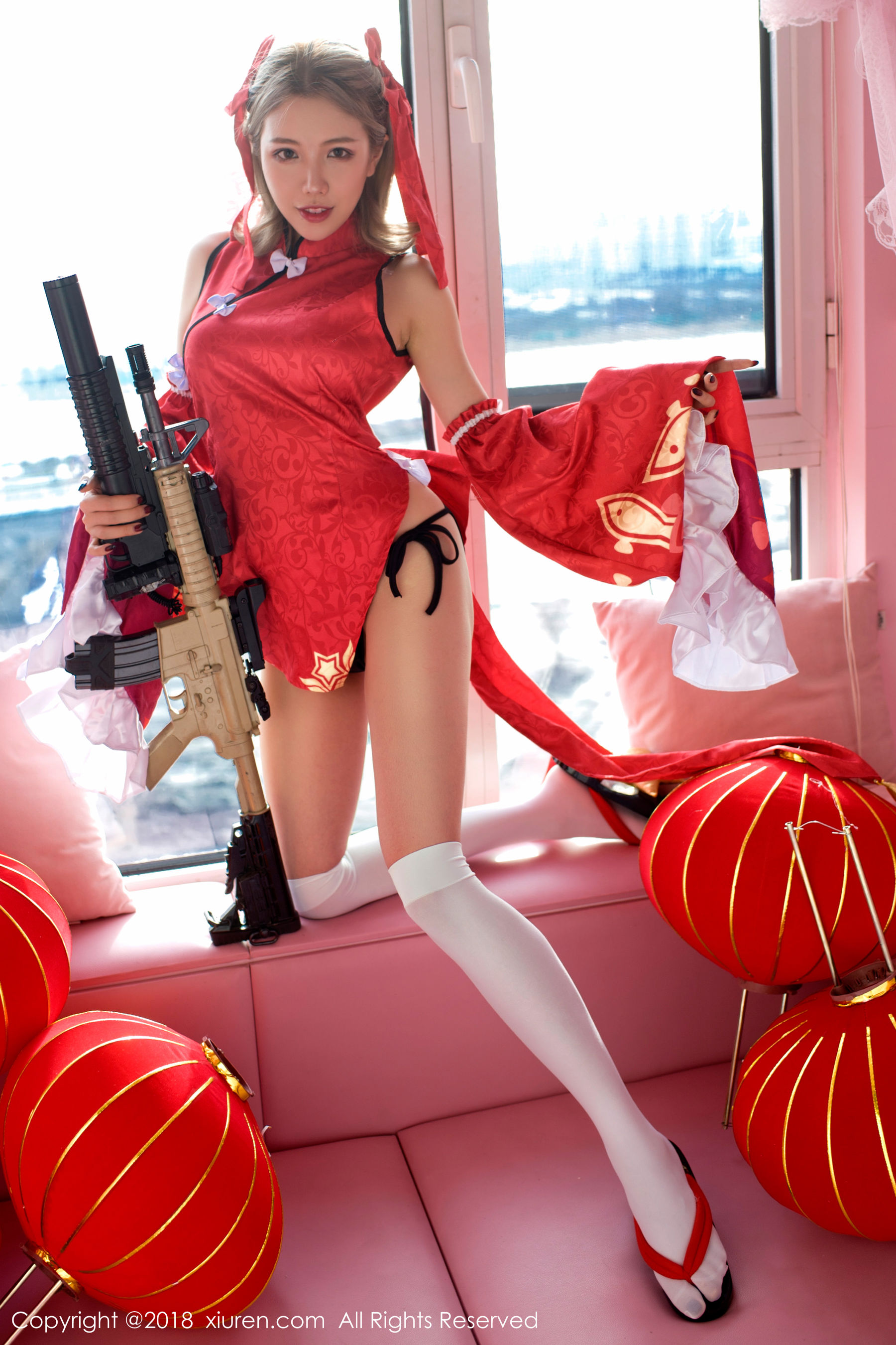 黄楽然《保鲜膜裹身+极品COS枪娘》  No.911-图6
