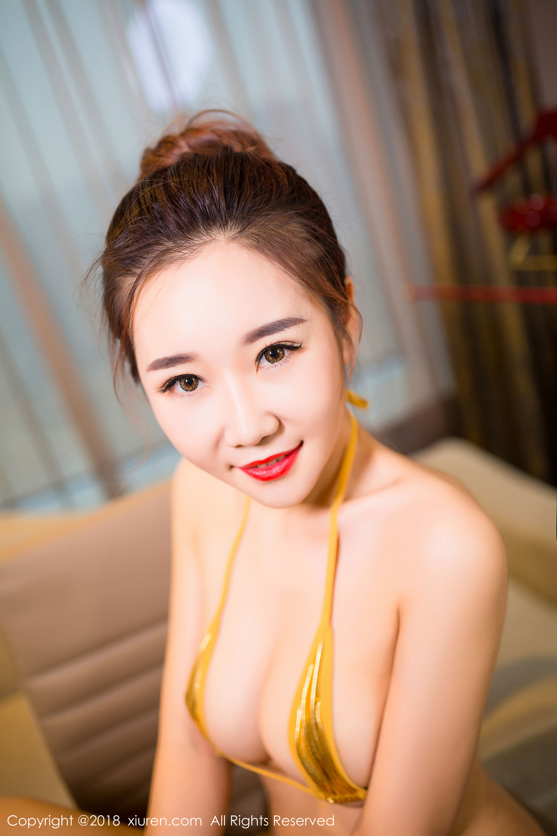棉花糖candy《金黄色的比基尼》  No.938-图32