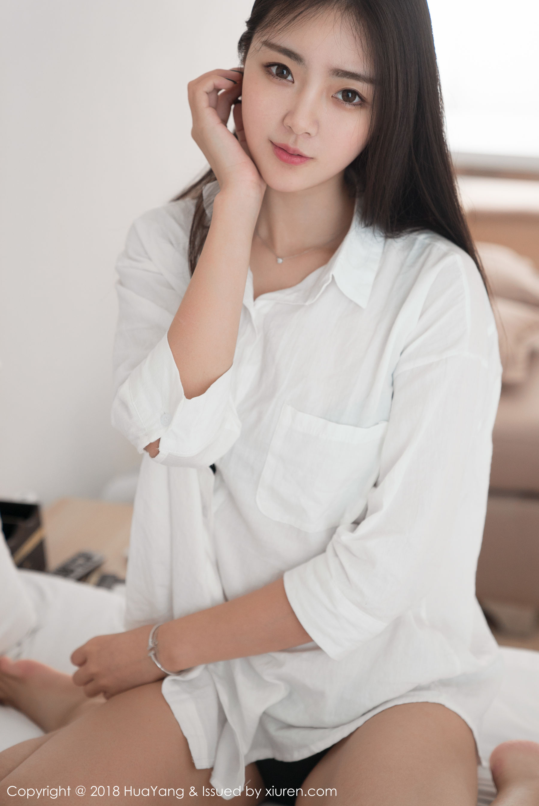可樂Vicky《毛衣+白衬衫》  Vol.027-图14