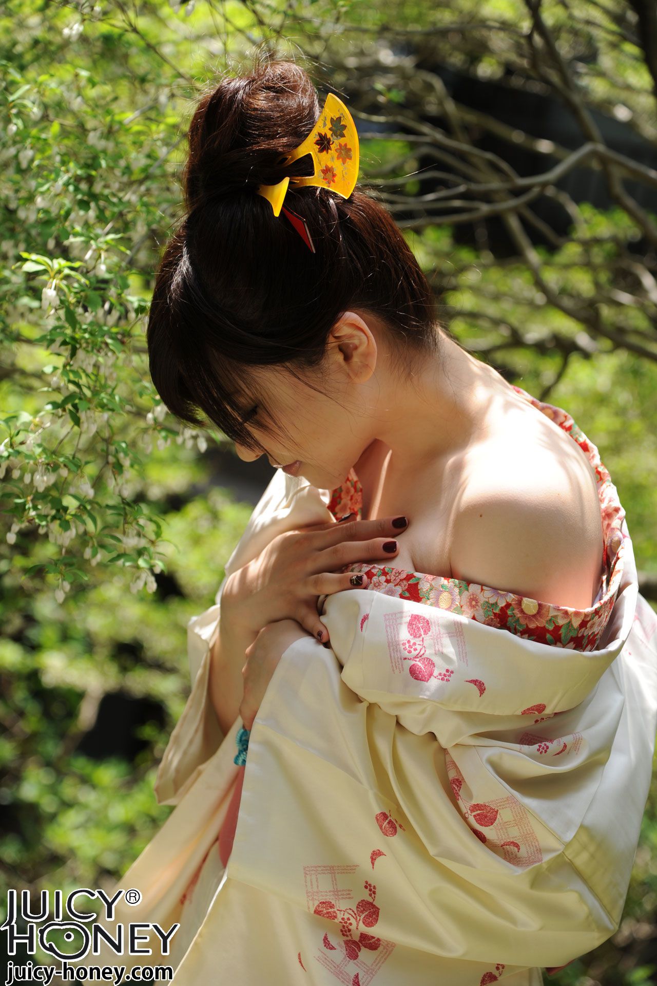 KIMONO和テイスト 026 沖田杏梨/观月茜 Anri Okita-图28