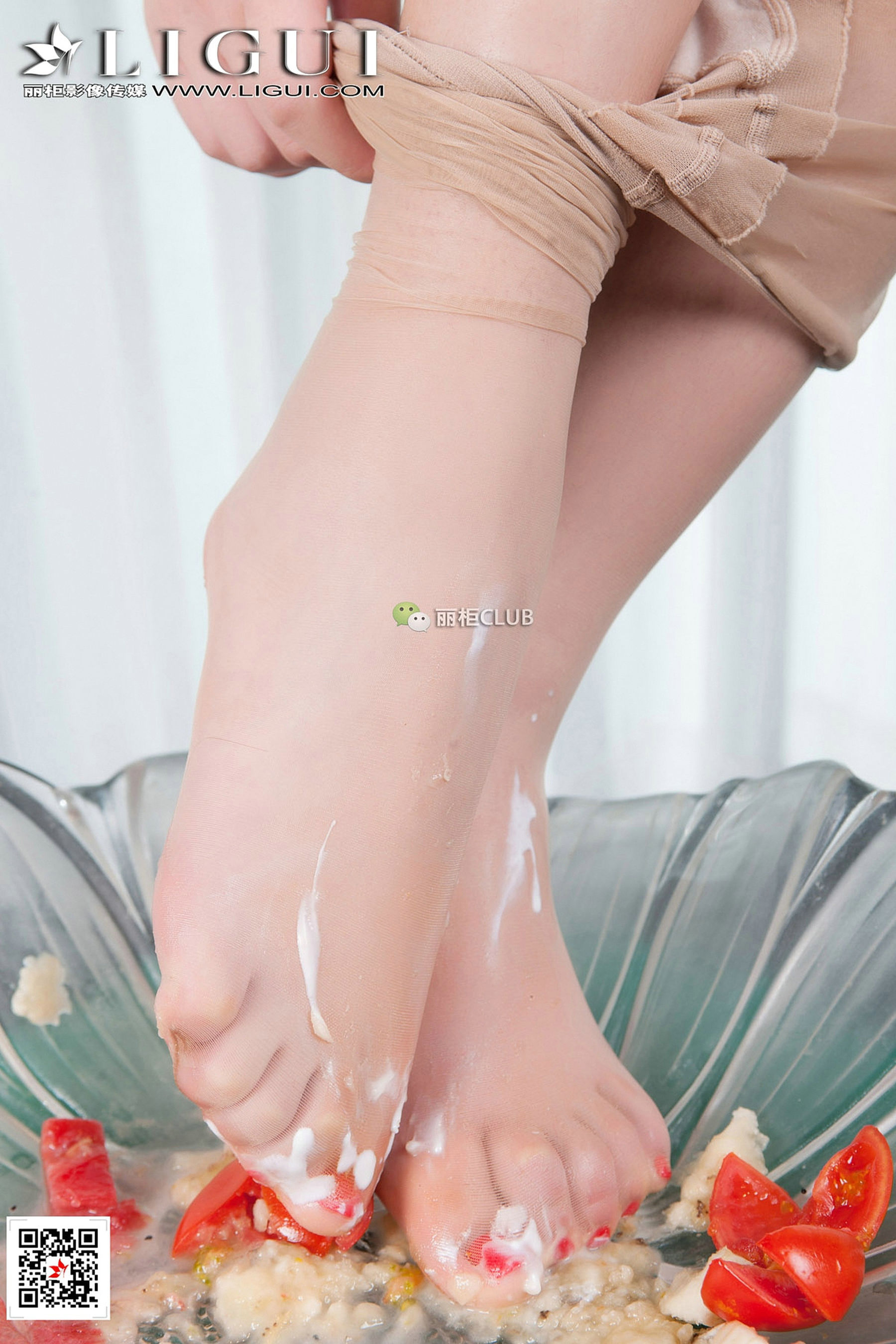 Model 豆豆《蕾丝+肉丝袜+水果丝足》-图69