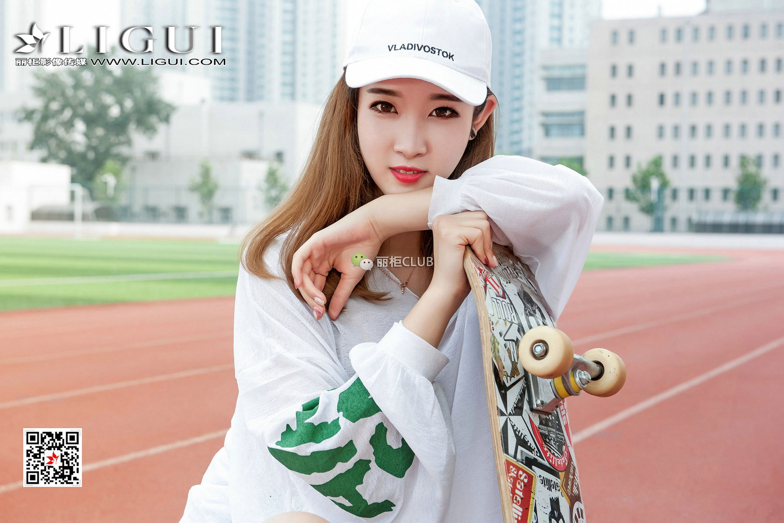 Model 筱筱《滑板少女丝足全套》-图26