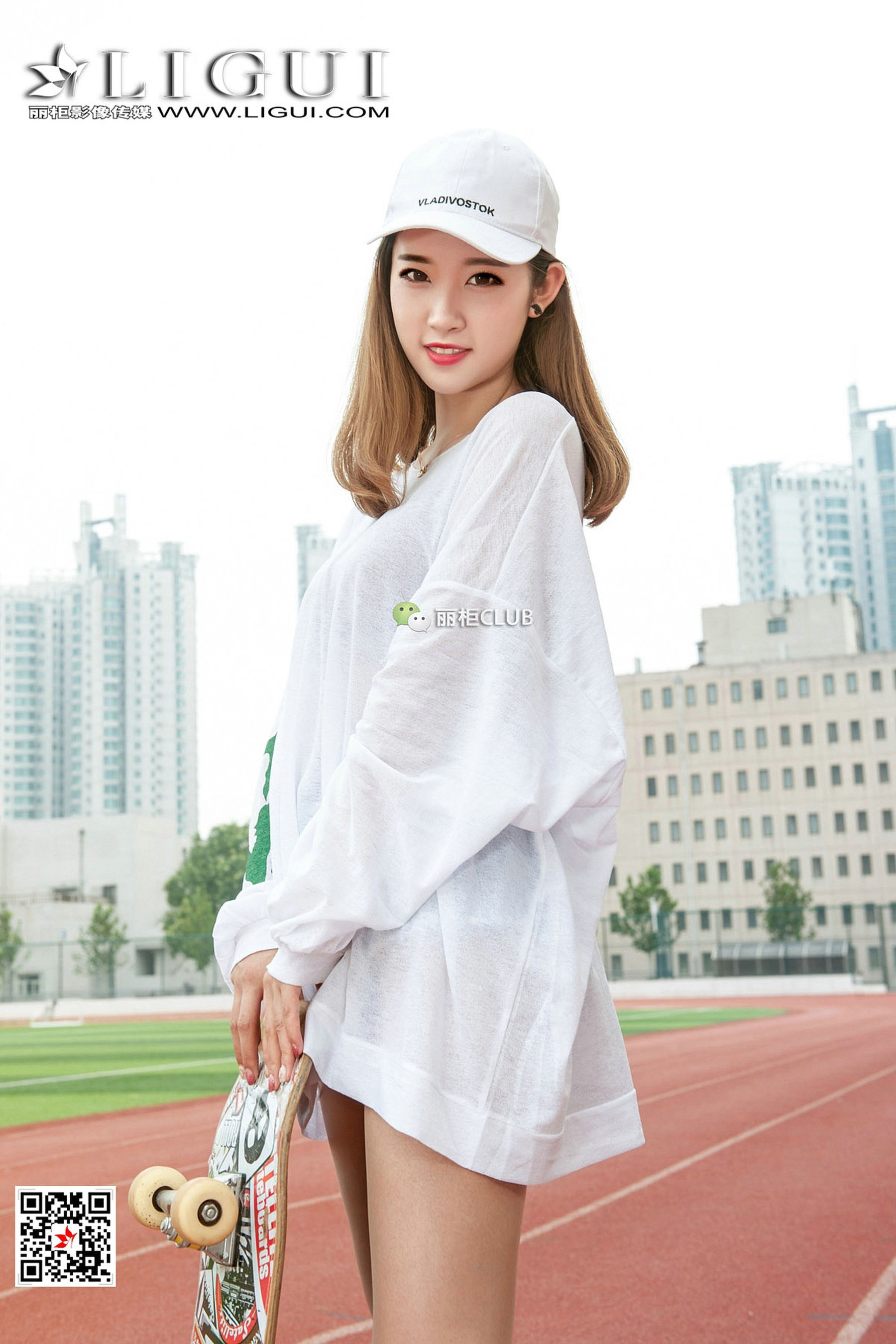 Model 筱筱《滑板少女丝足全套》-图57