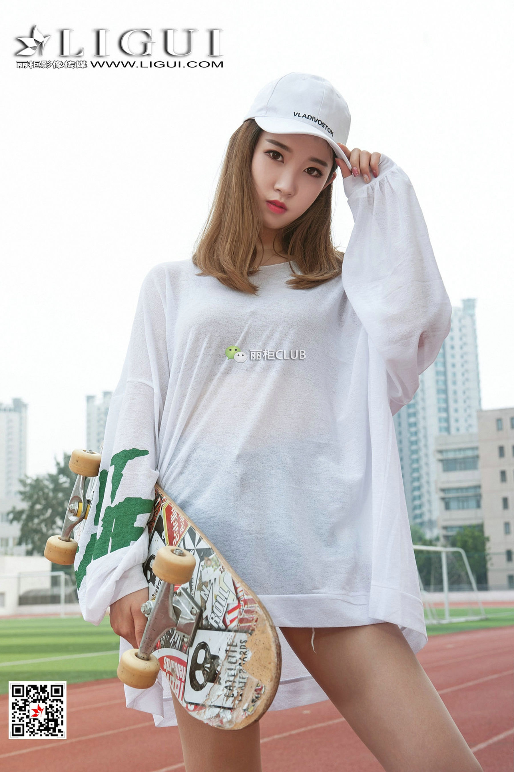 Model 筱筱《滑板少女丝足全套》-图66