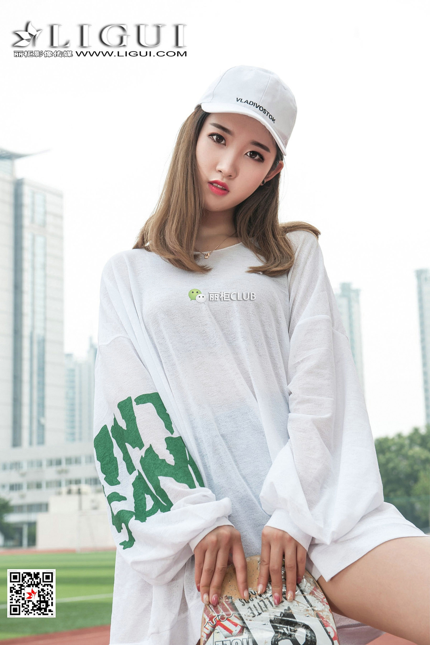 Model 筱筱《滑板少女丝足全套》-图8