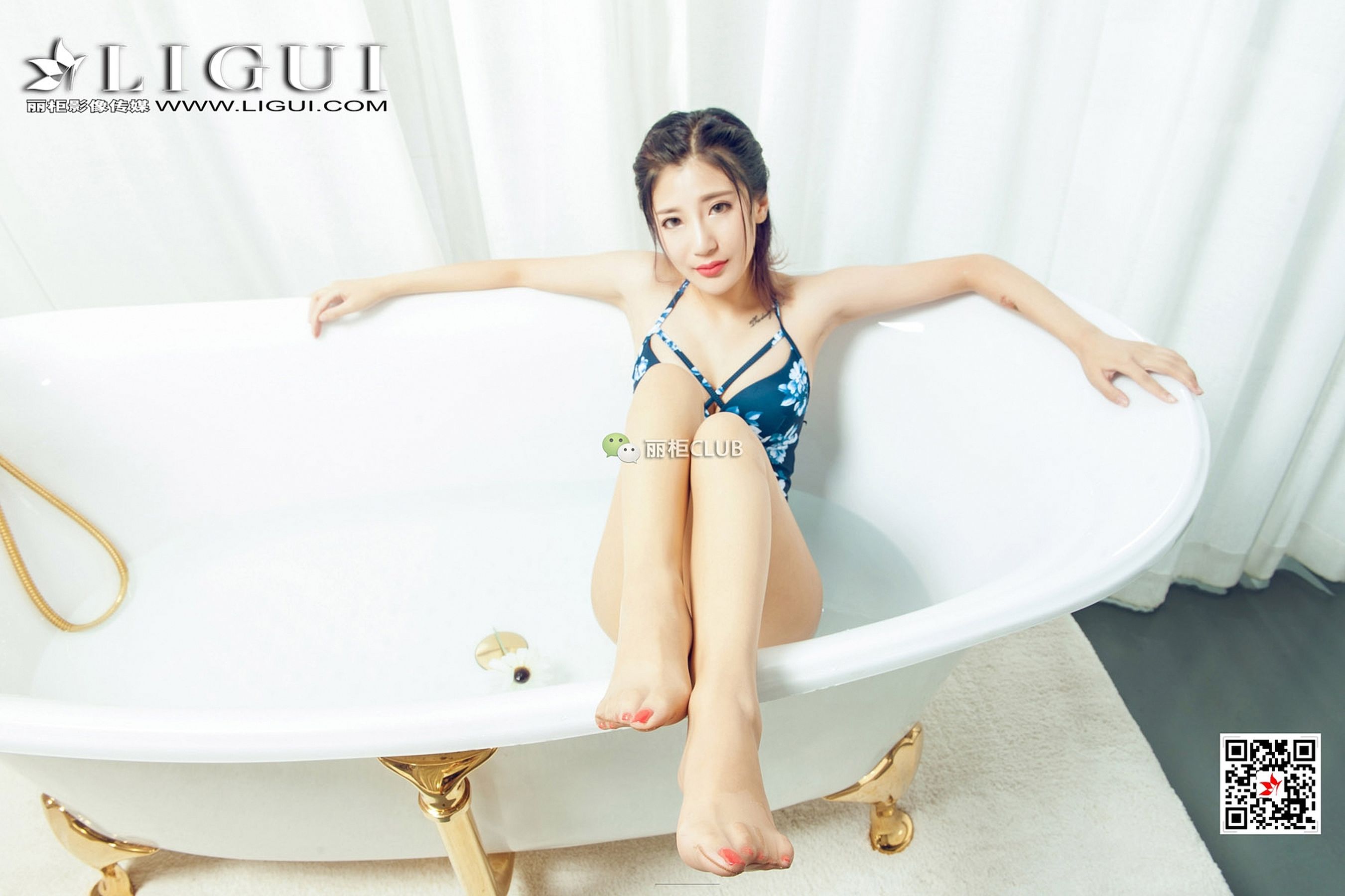 Model 悠悠《浴缸玉足》-图37