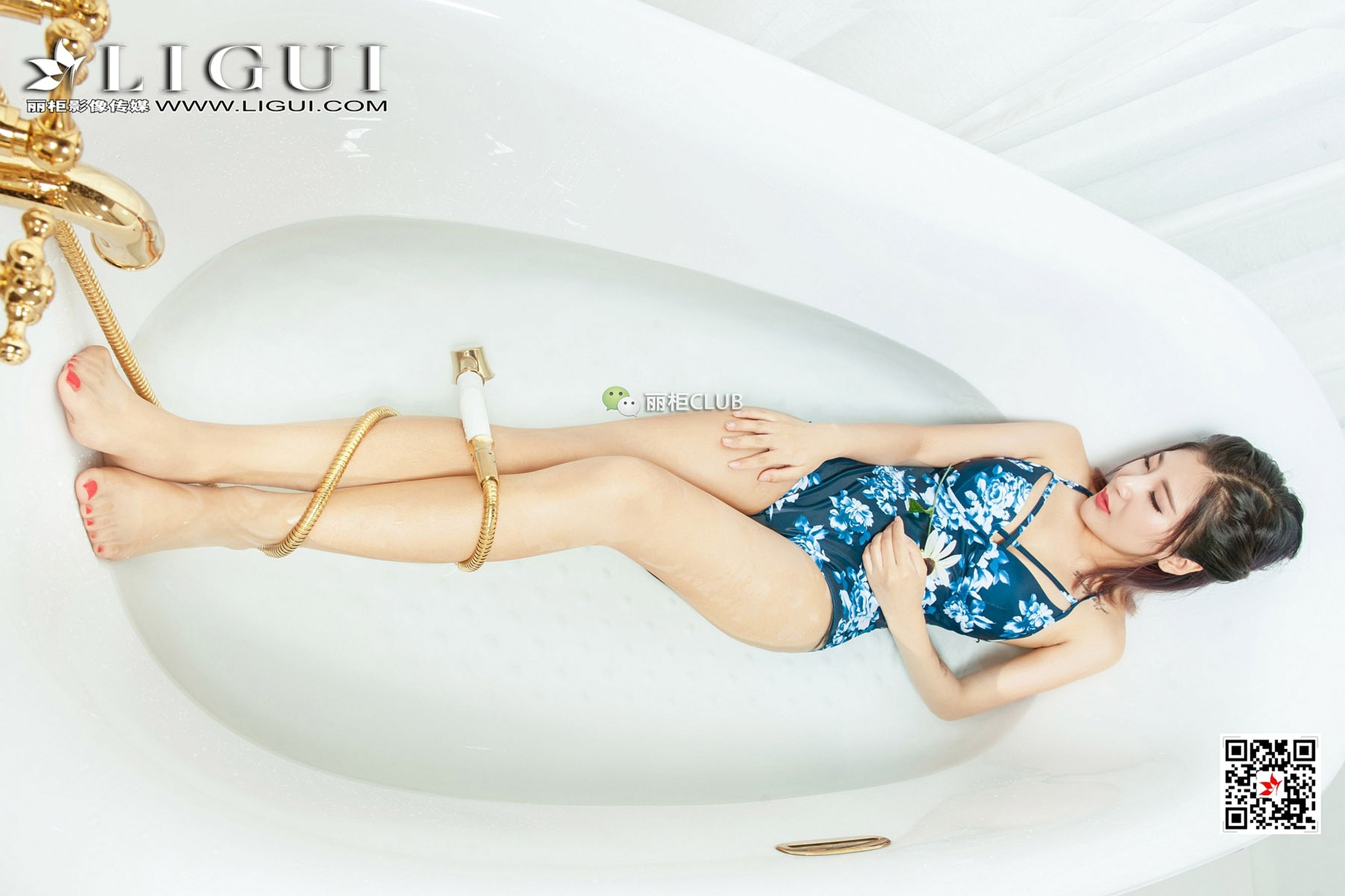 Model 悠悠《浴缸玉足》-图56