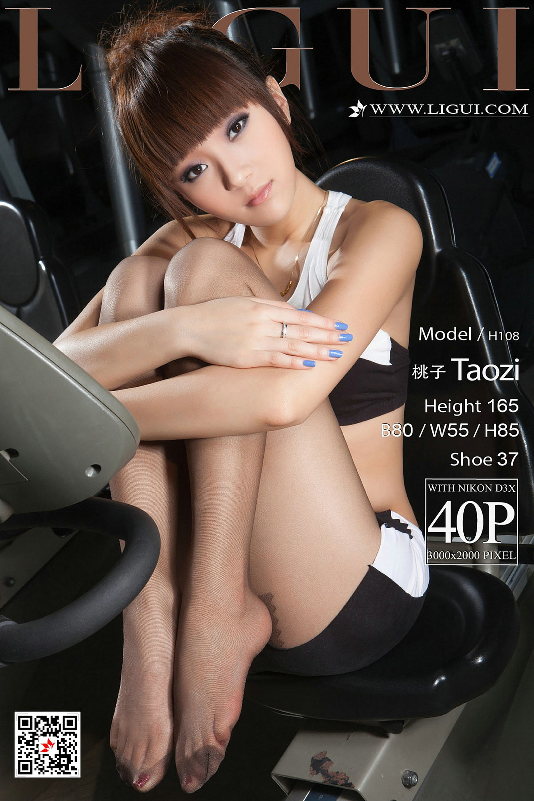 Model 桃子《健身房丝足》-图9