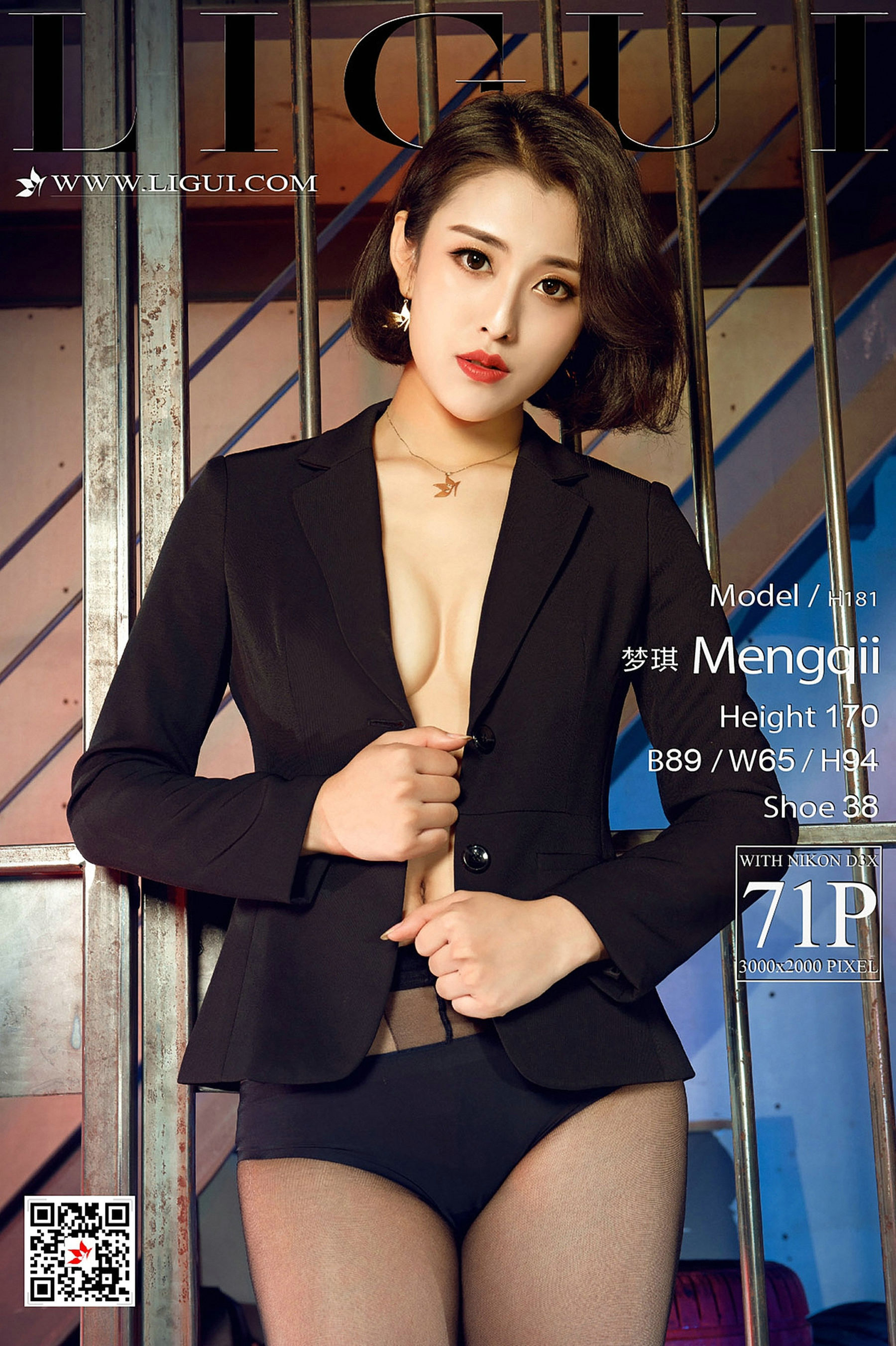 Model 梦琪《西装+黑丝丝足高跟》-图0