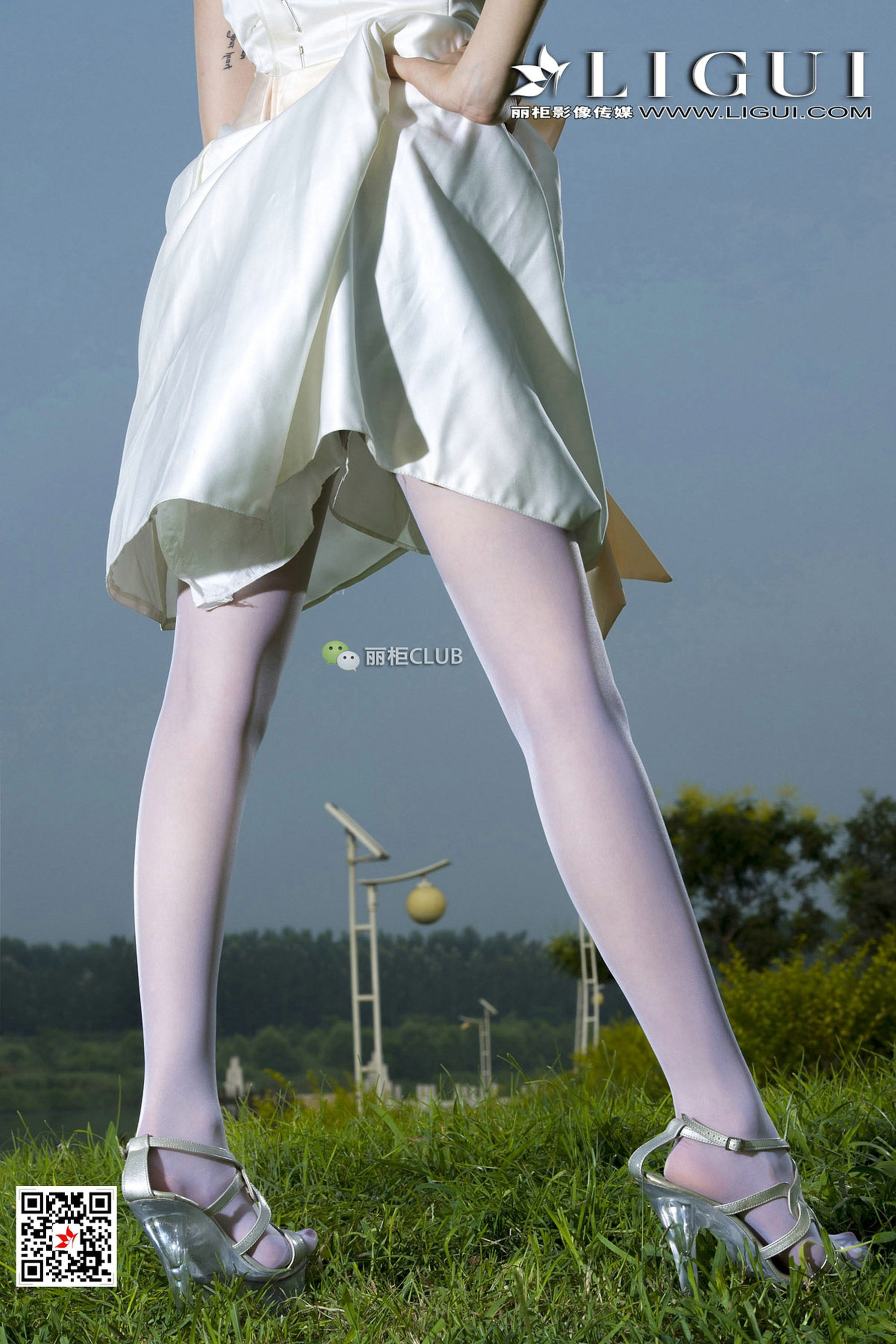Model 雪儿《白丝+抹胸礼服》-图39