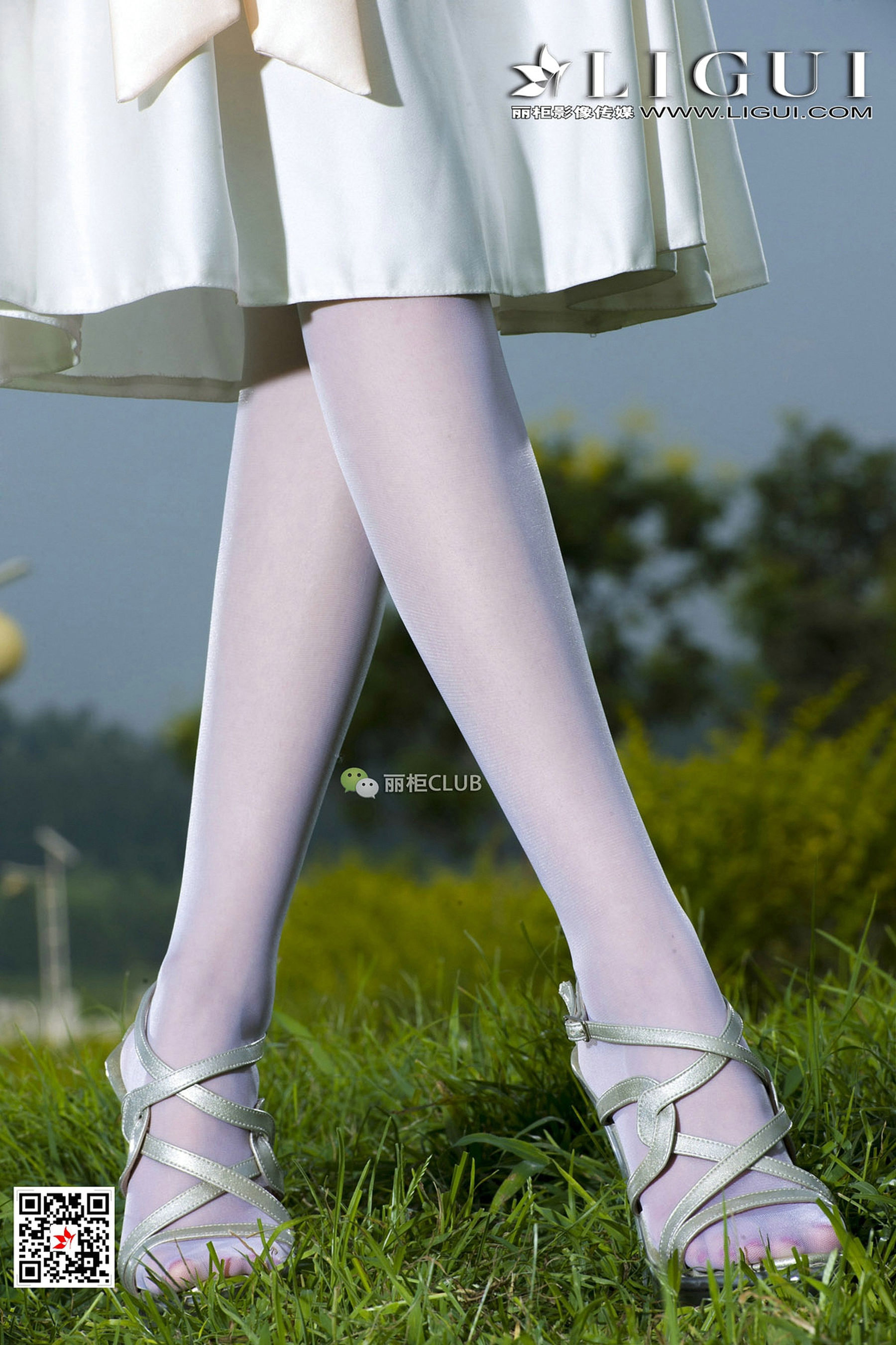 Model 雪儿《白丝+抹胸礼服》-图42
