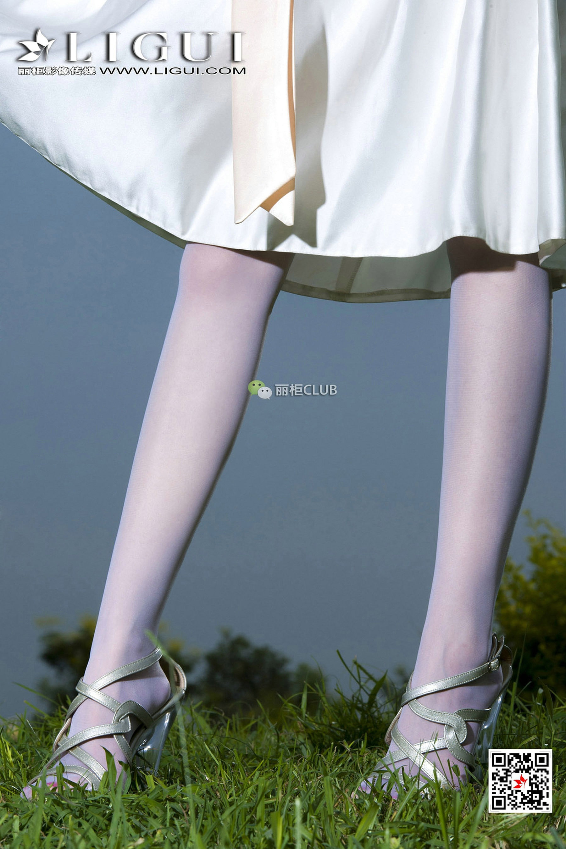 Model 雪儿《白丝+抹胸礼服》-图49