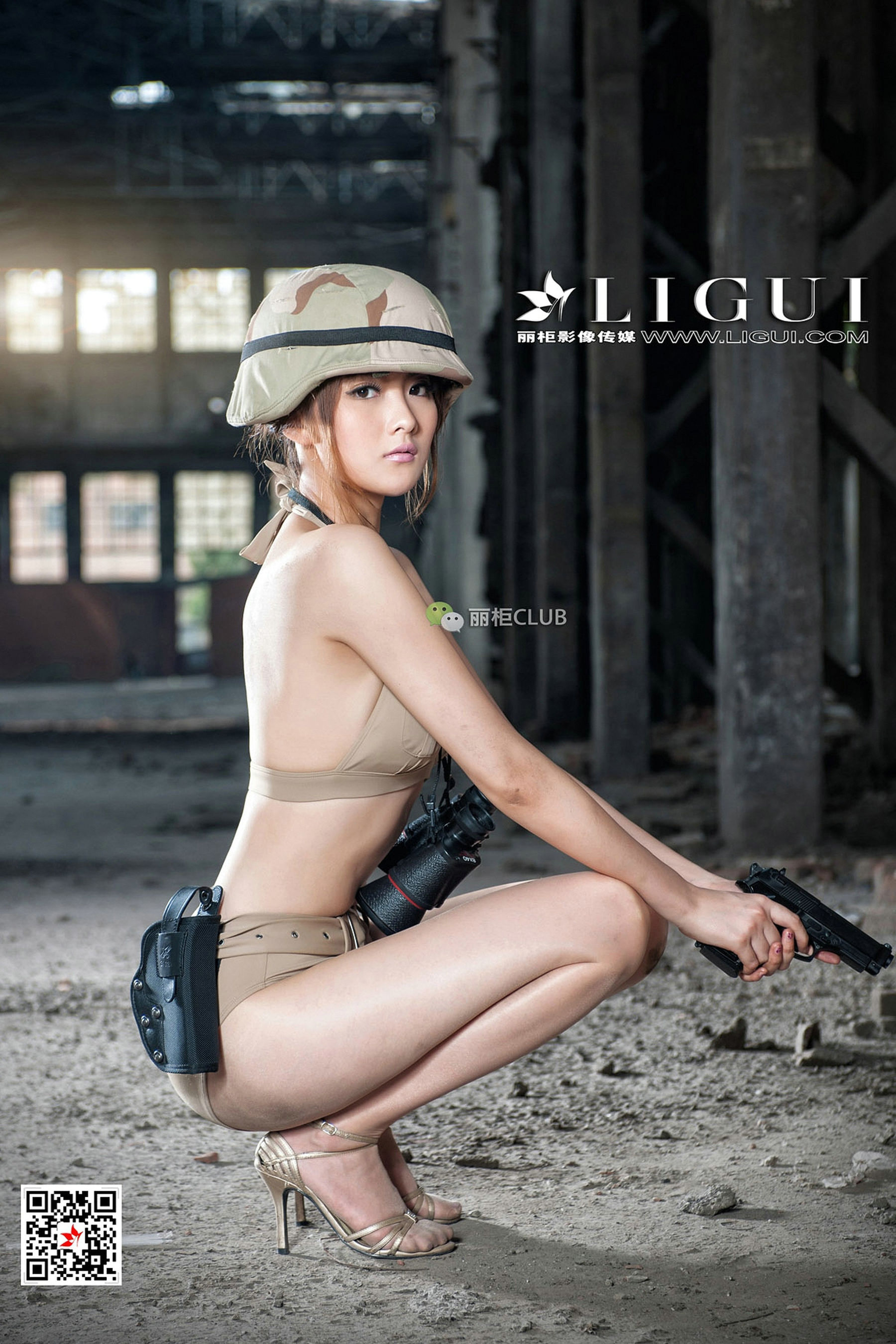Model 黄芬《女兵美腿丝足》-图49