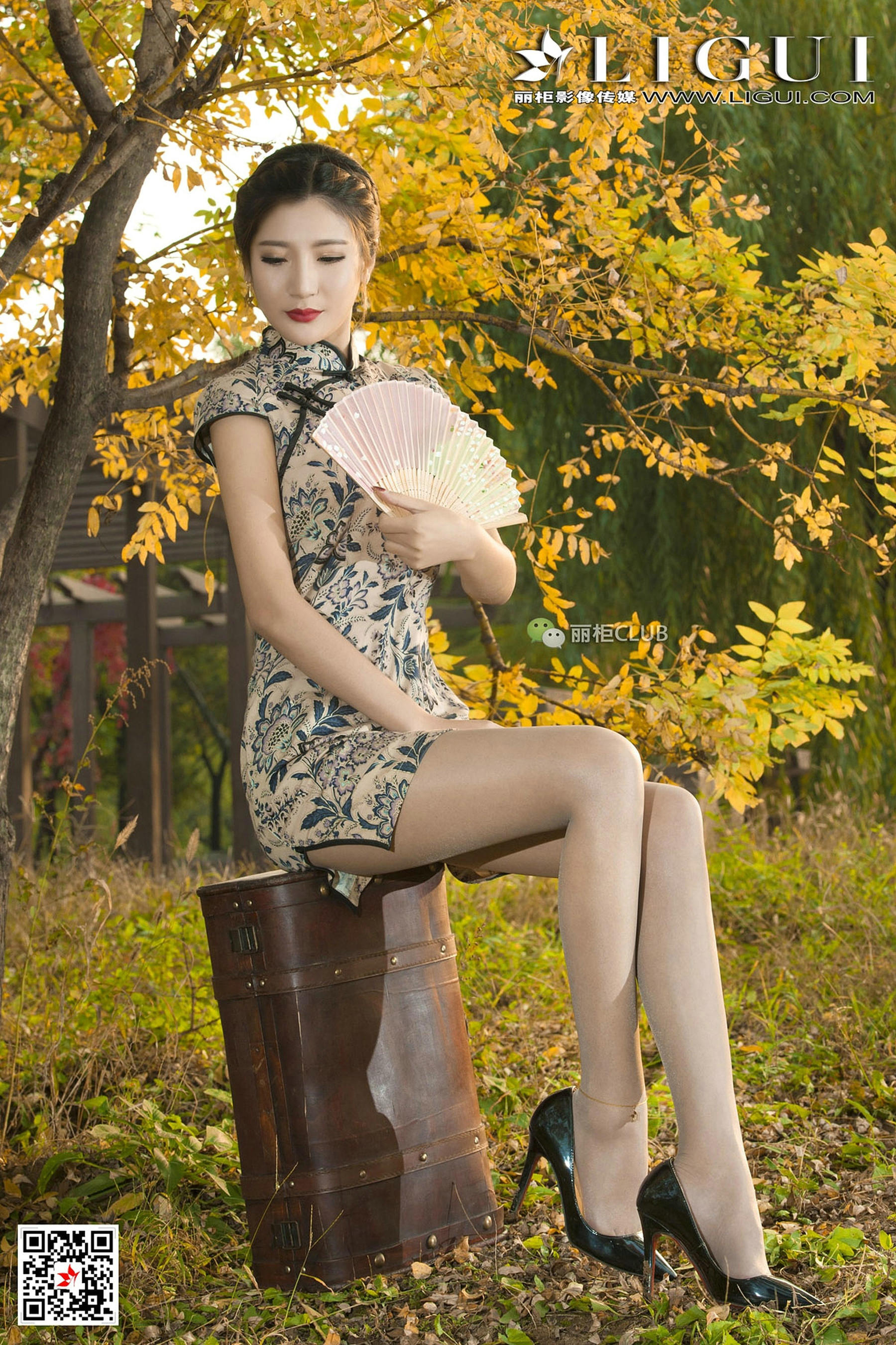 Model 悠悠《黄昏优雅旗袍唯美丝足》-图16
