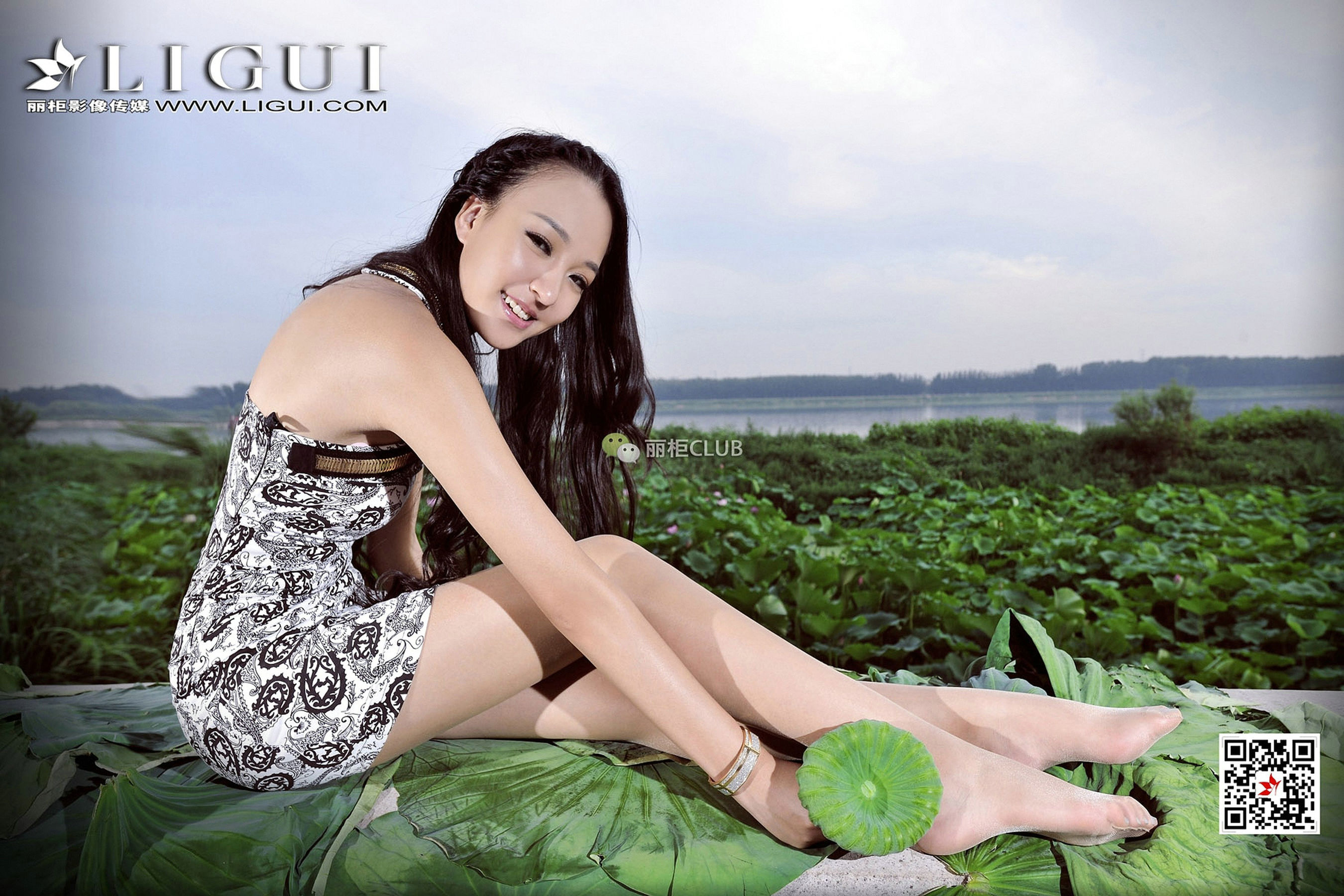 Model 腿模Amily《连衣套裙+肉丝足》-图35