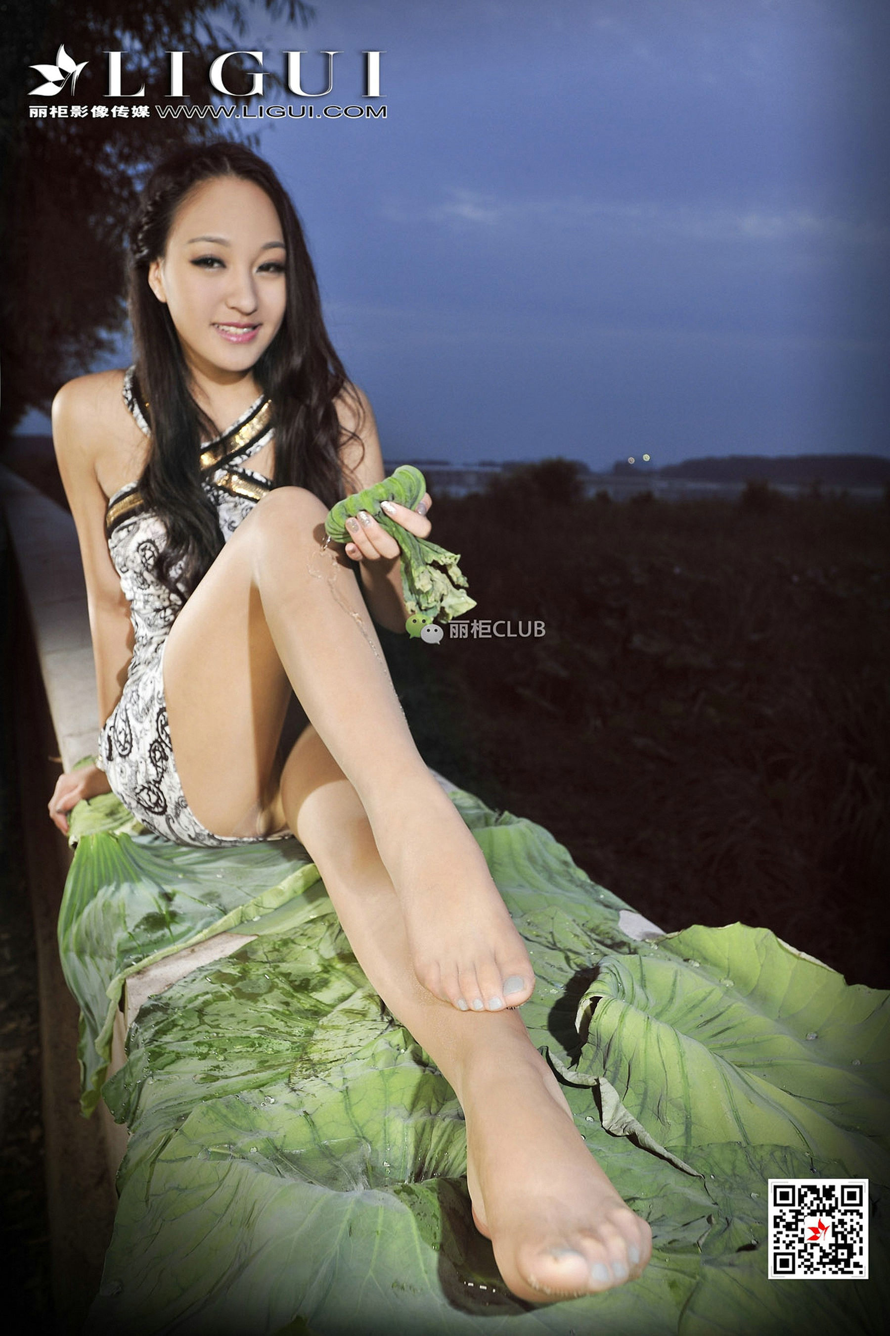 Model 腿模Amily《连衣套裙+肉丝足》-图41