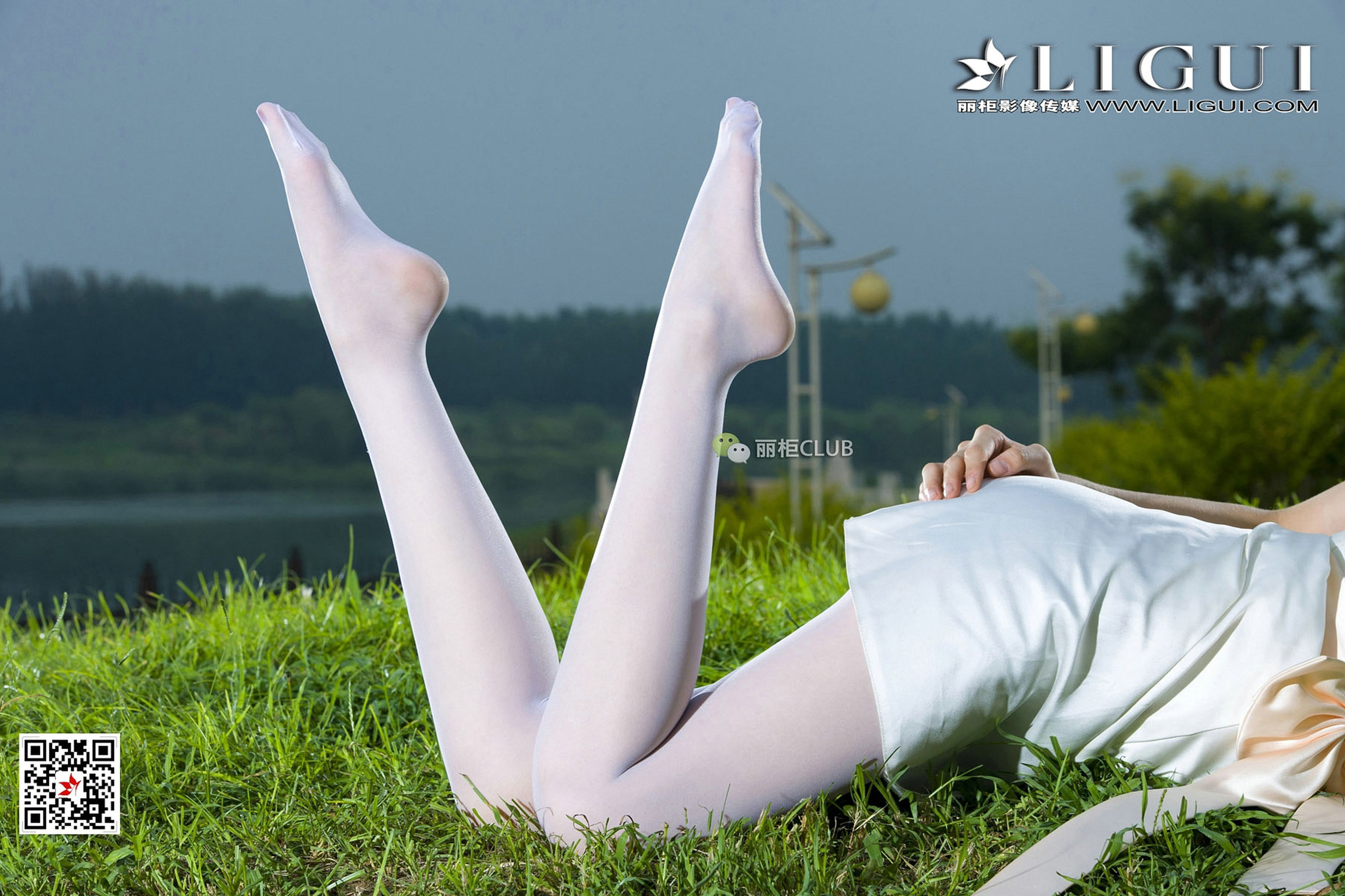 Model 雪儿《夜空白丝》-图11