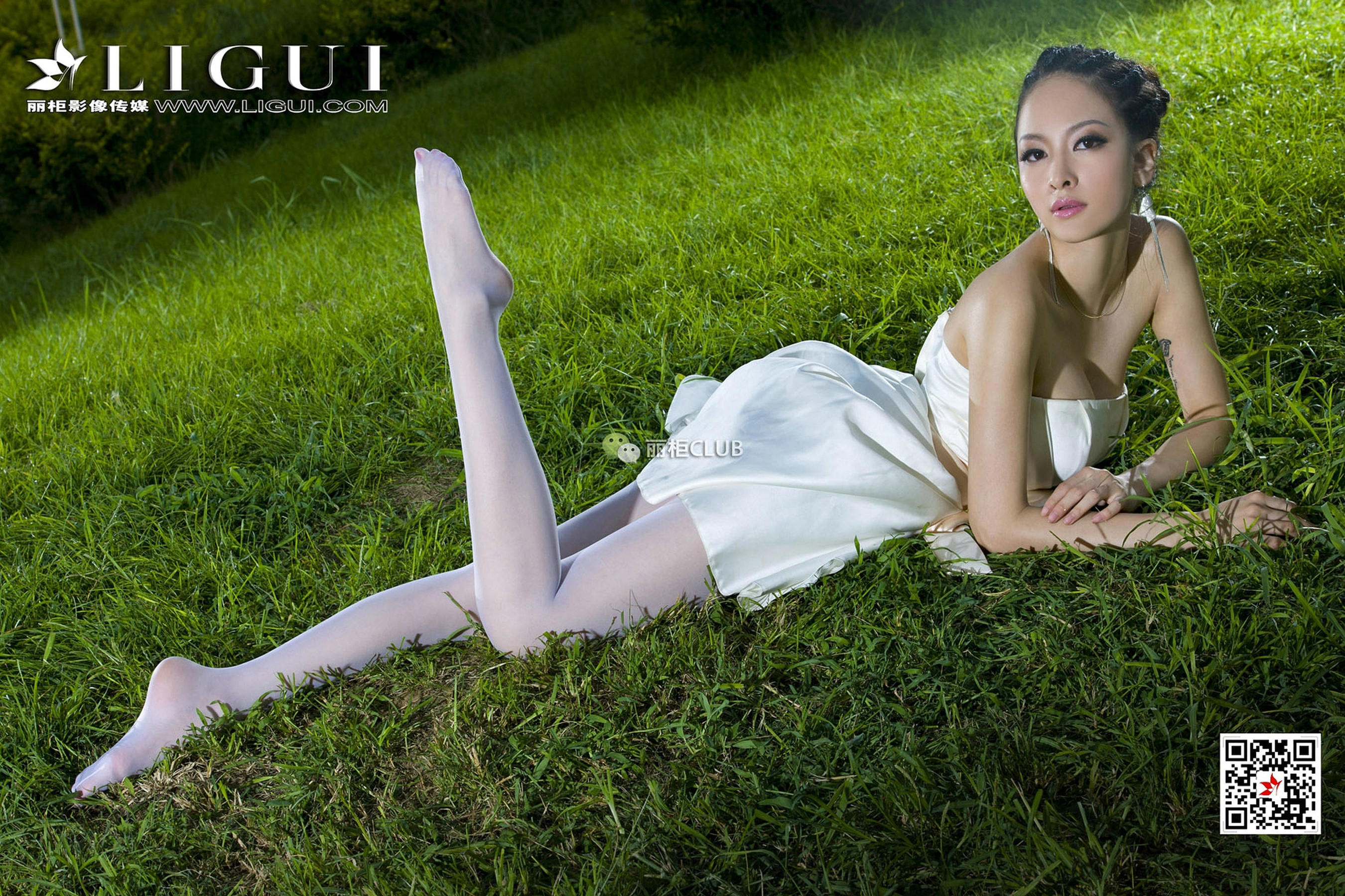 Model 雪儿《夜空白丝》-图12
