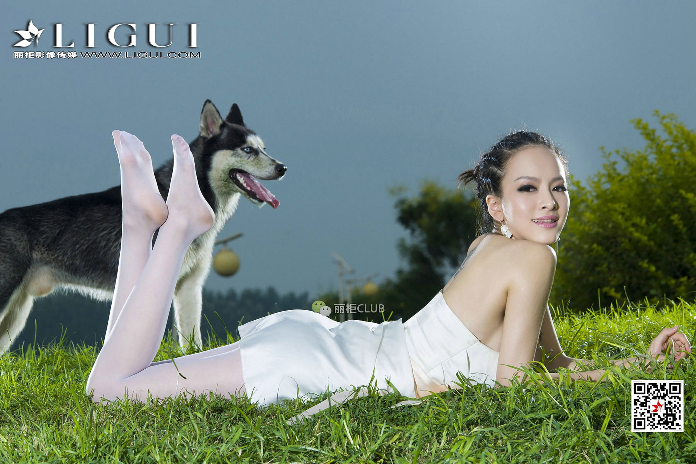 Model 雪儿《夜空白丝》-图21