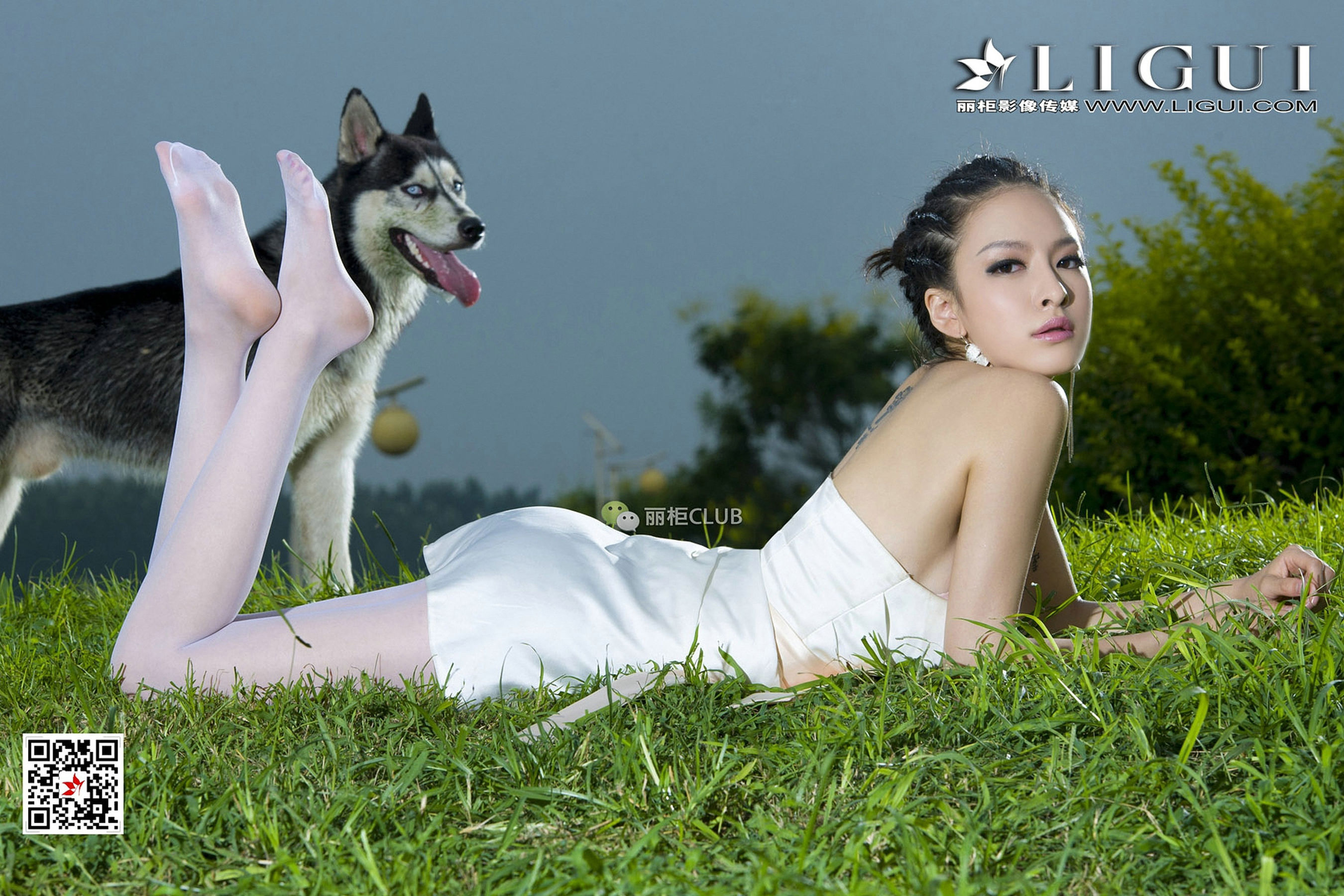 Model 雪儿《夜空白丝》-图27