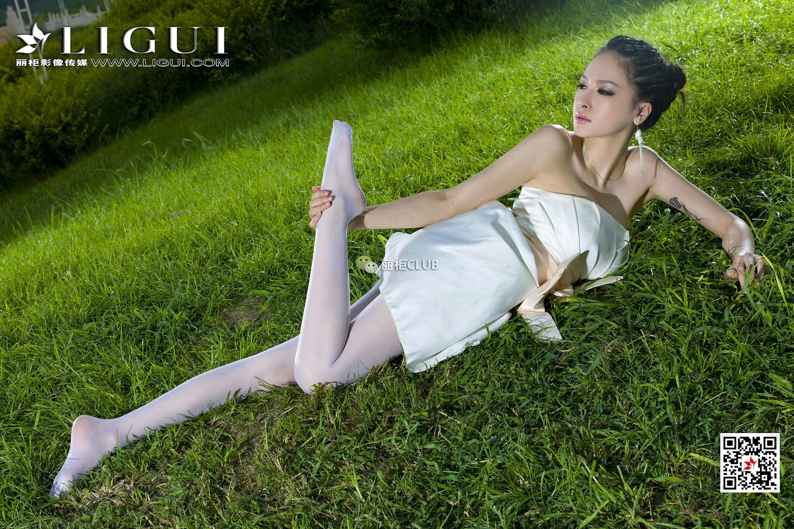Model 雪儿《夜空白丝》-图41