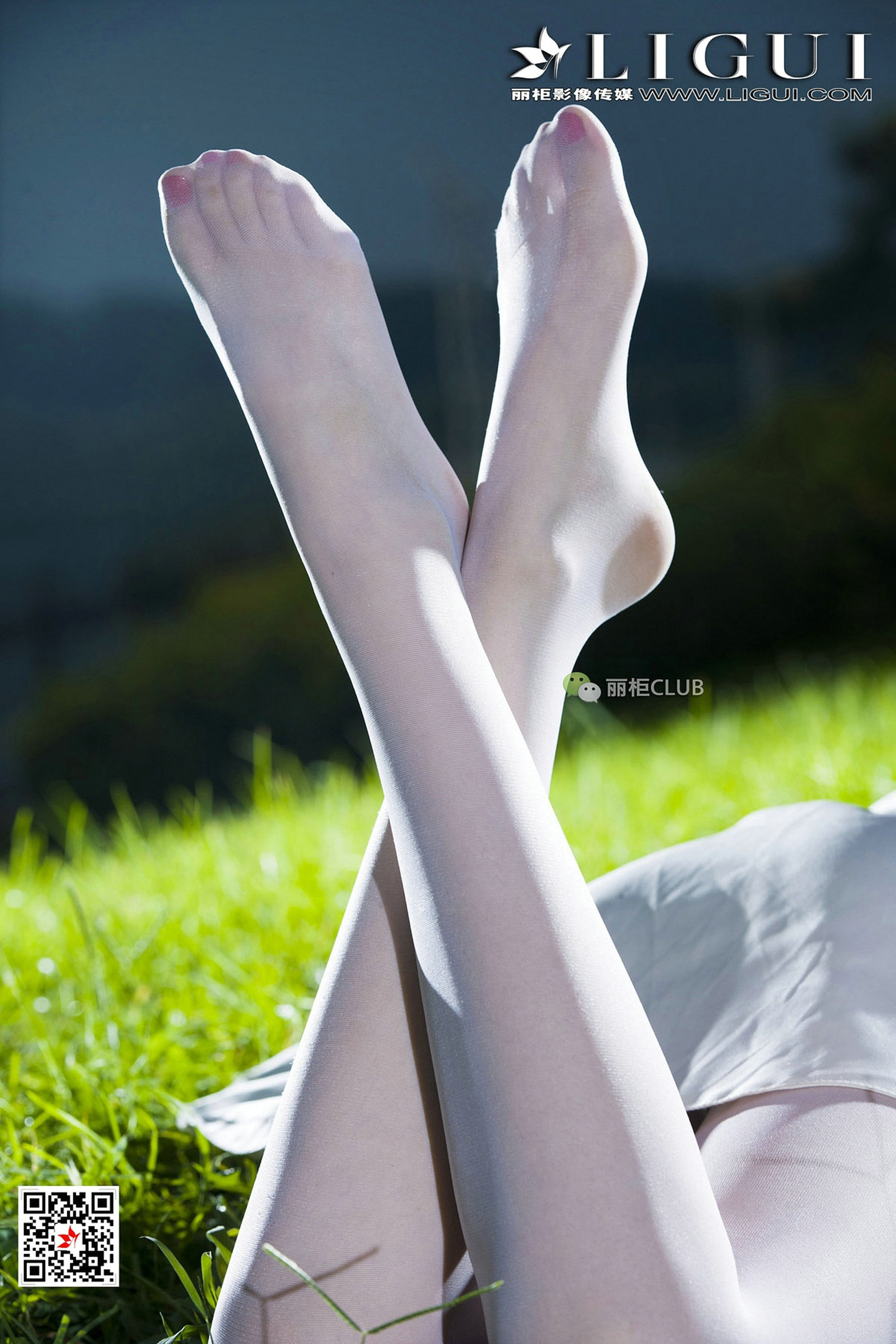 Model 雪儿《夜空白丝》-图49