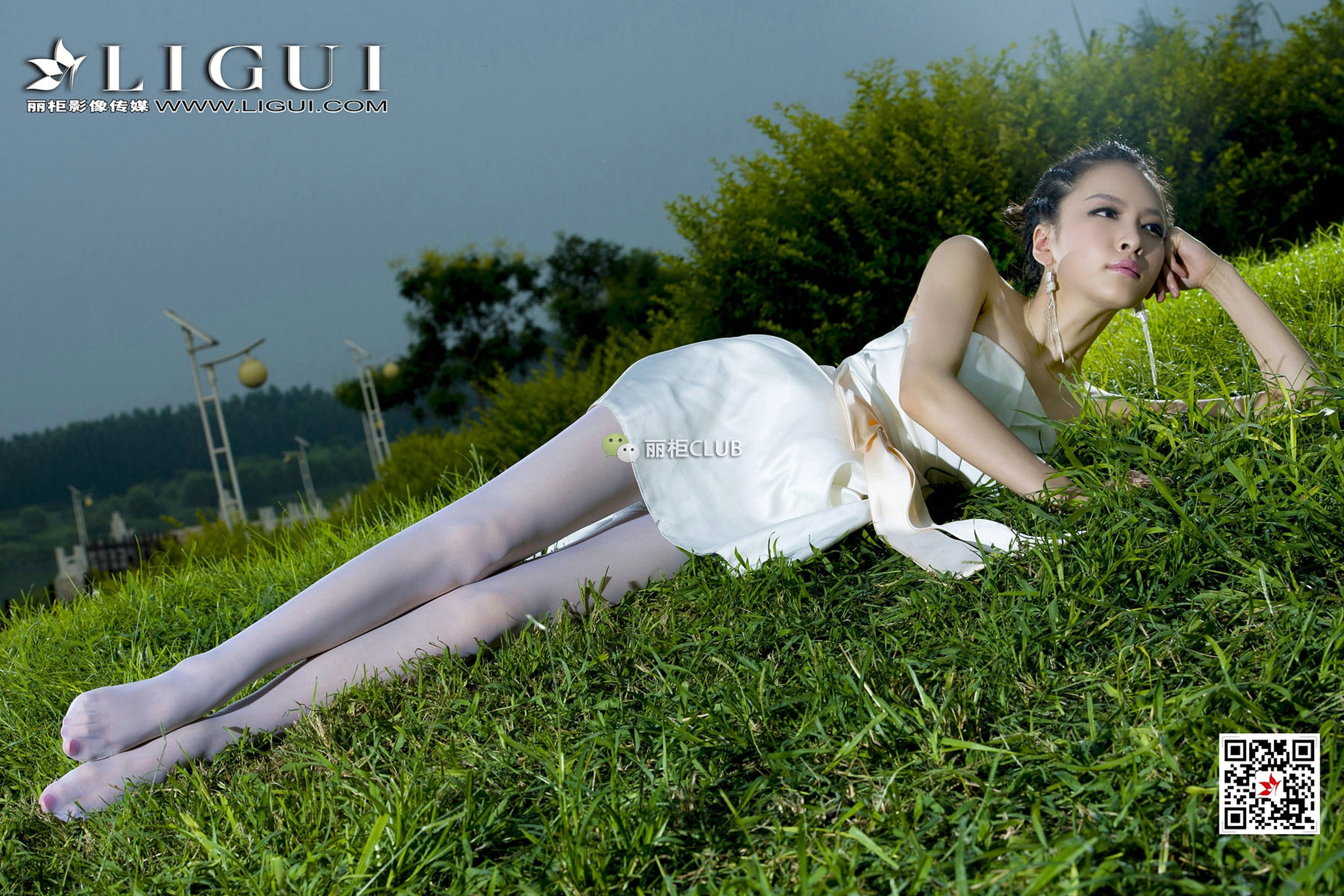 Model 雪儿《夜空白丝》-图7