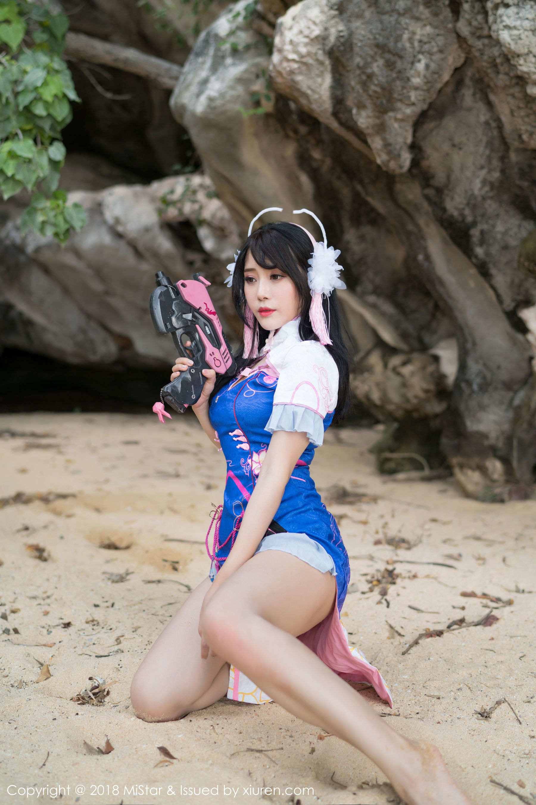 兜豆靓Youlina《外拍COS不知火舞与DVA》  VOL.215-图28