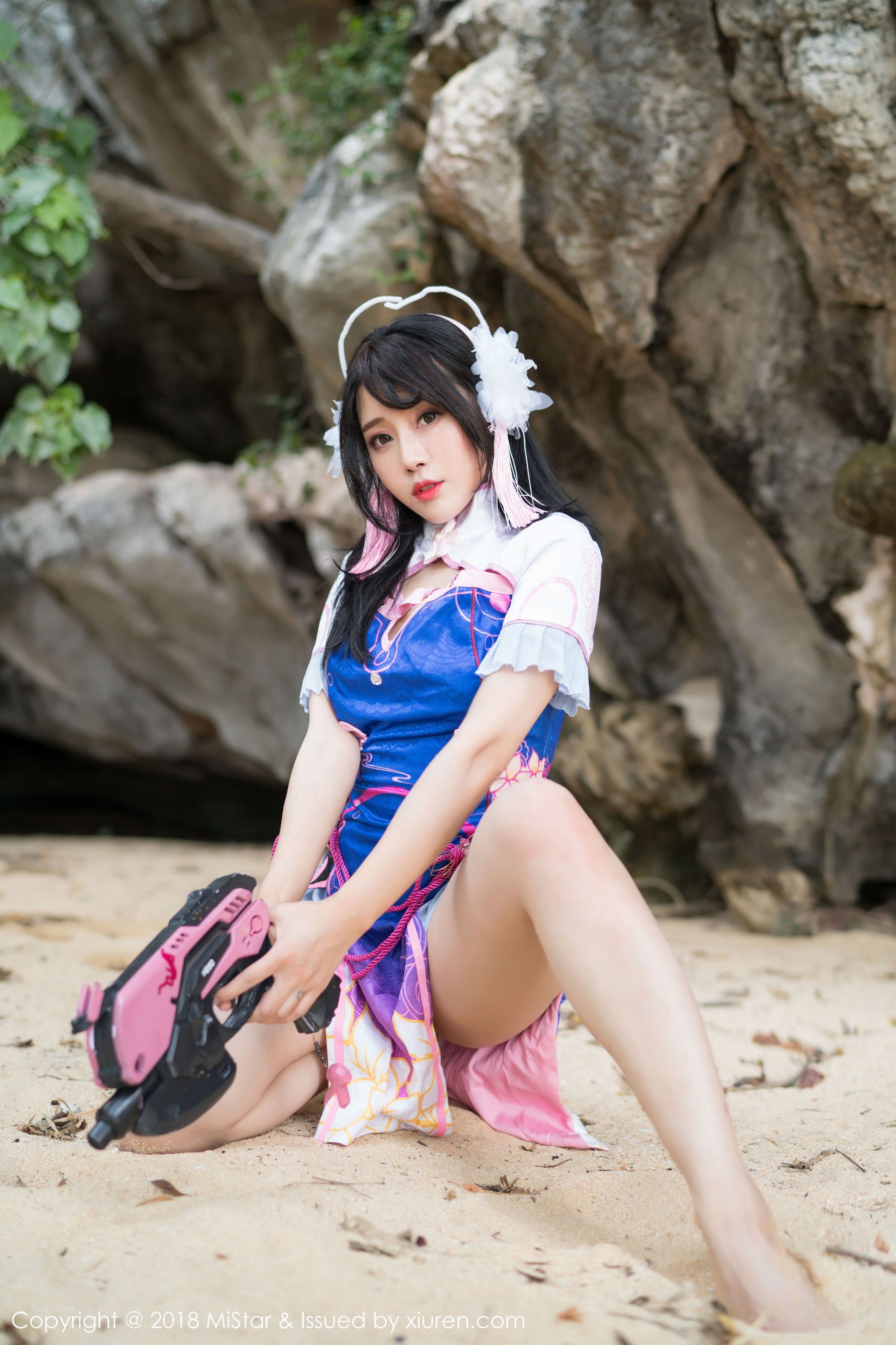 兜豆靓Youlina《外拍COS不知火舞与DVA》  VOL.215-图29