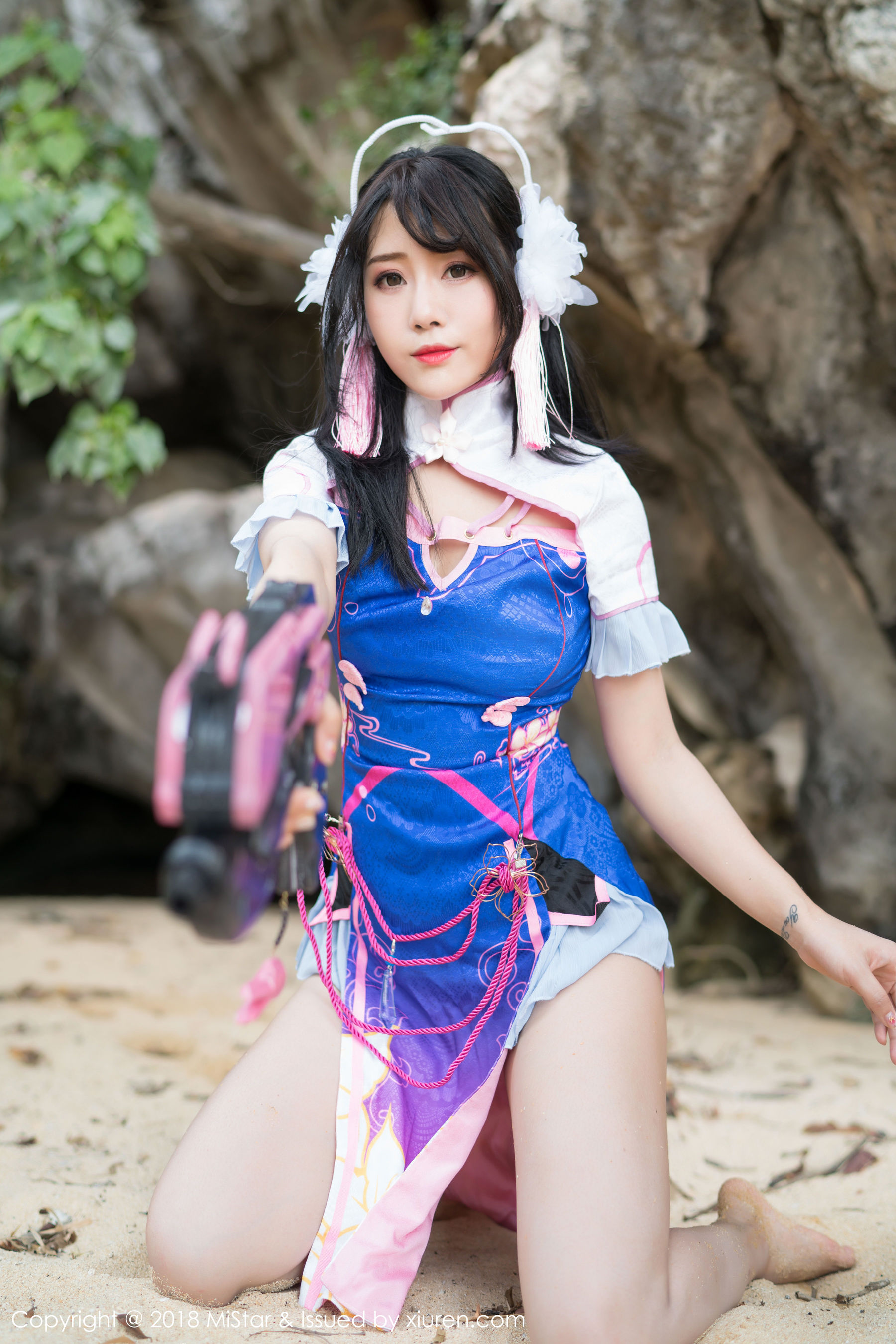 兜豆靓Youlina《外拍COS不知火舞与DVA》  VOL.215-图30