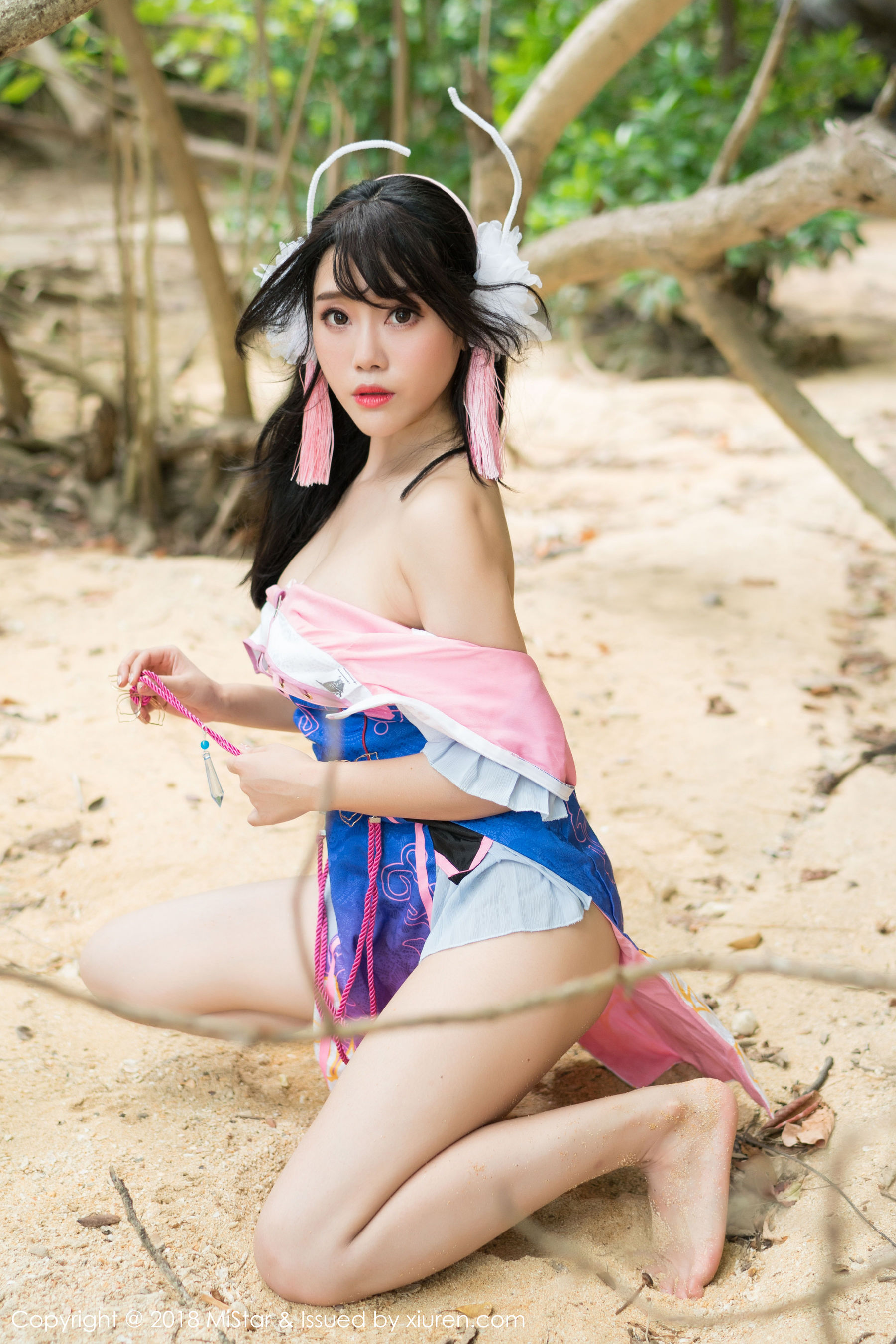 兜豆靓Youlina《外拍COS不知火舞与DVA》  VOL.215-图38