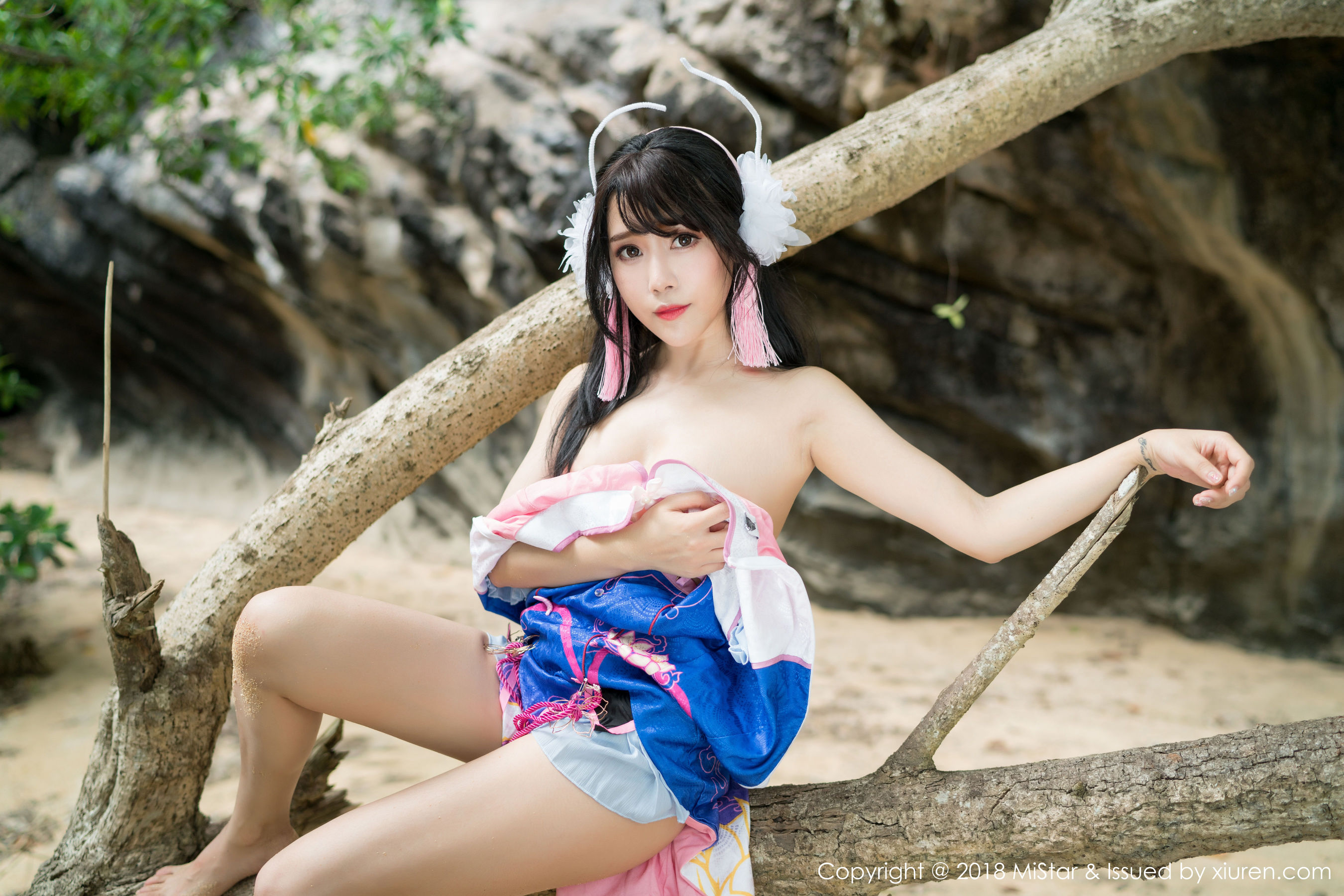 兜豆靓Youlina《外拍COS不知火舞与DVA》  VOL.215-图39