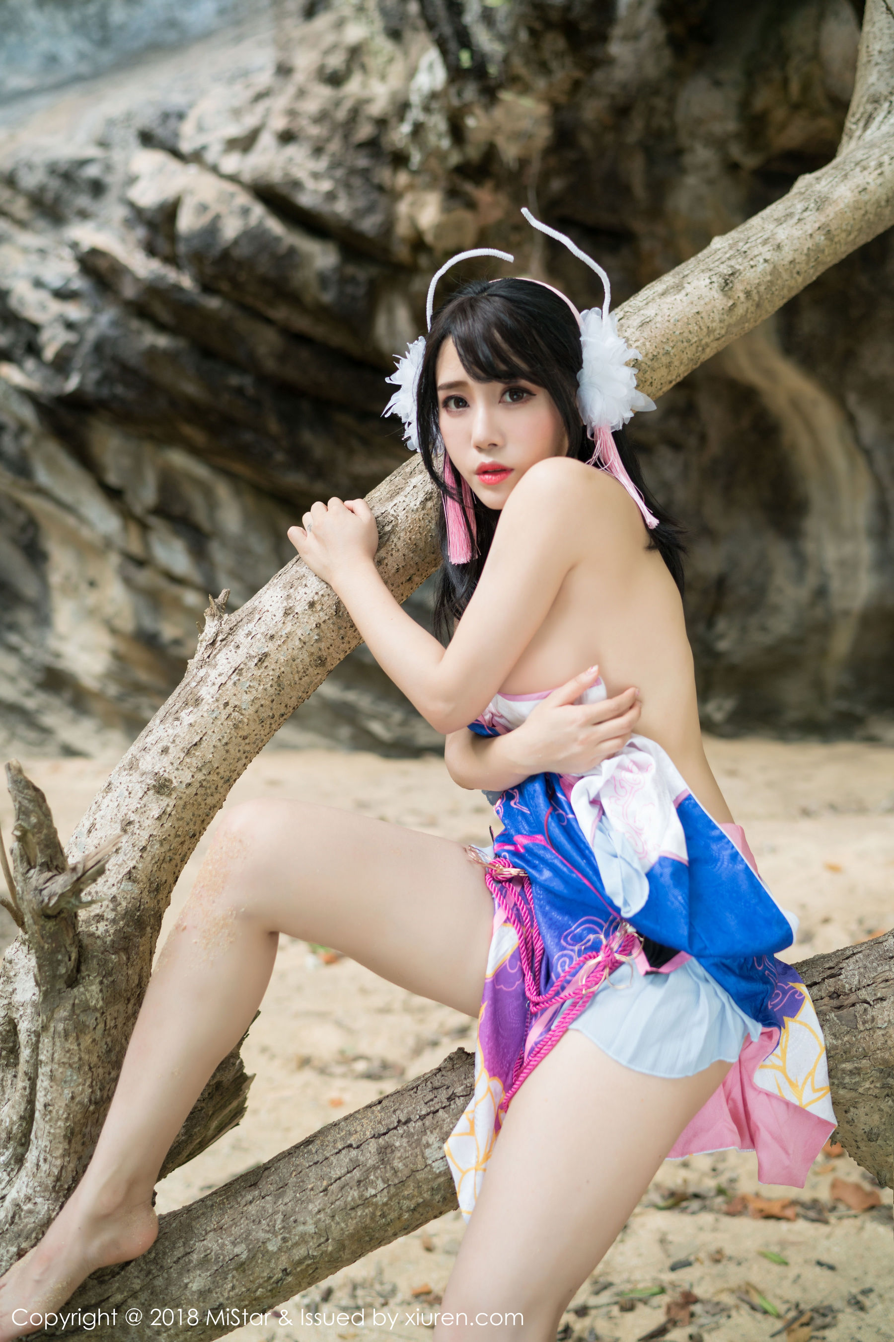 兜豆靓Youlina《外拍COS不知火舞与DVA》  VOL.215-图40