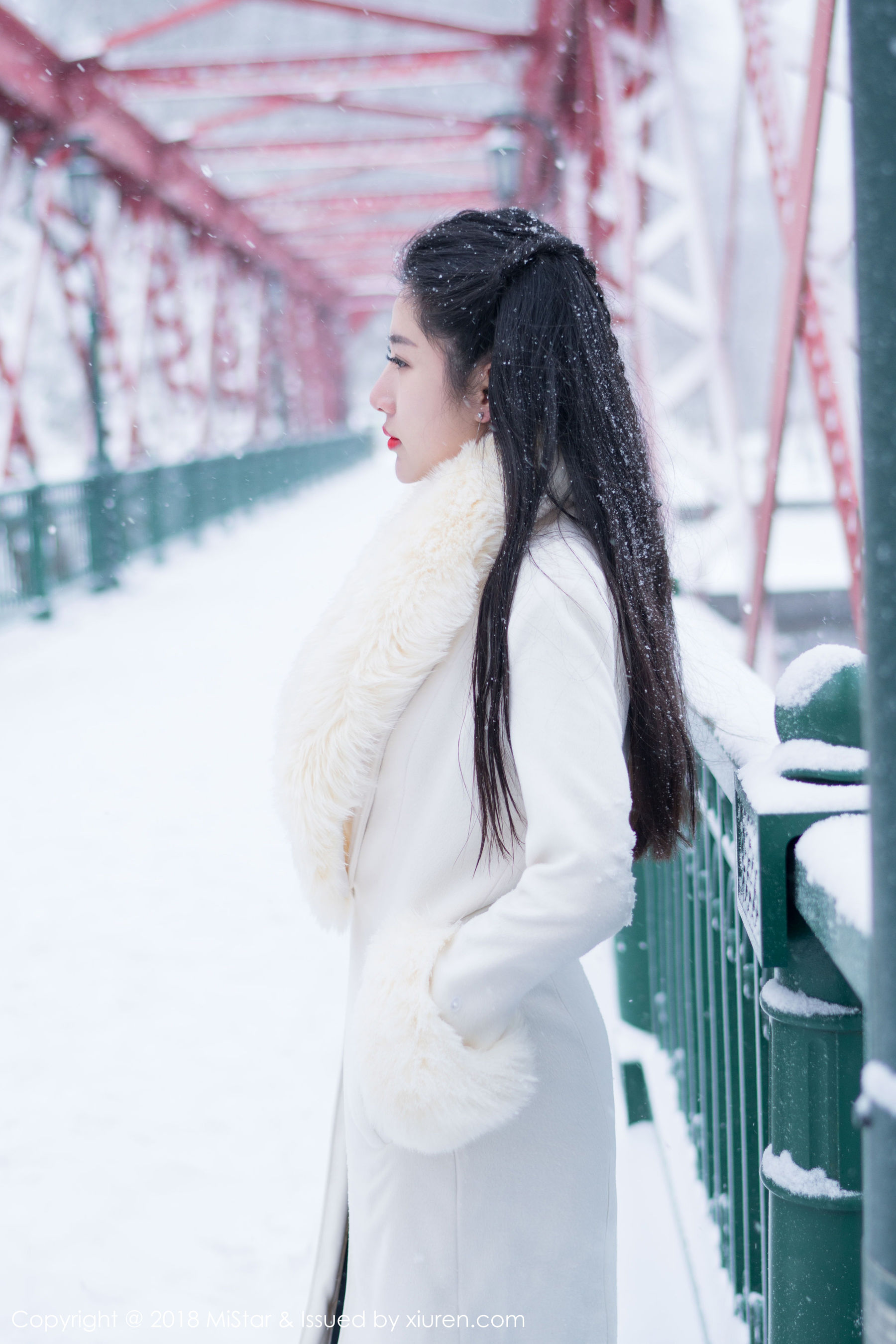 陈嘉嘉Tiffany《雪中有佳人+性感肚兜》  VOL.216-图28