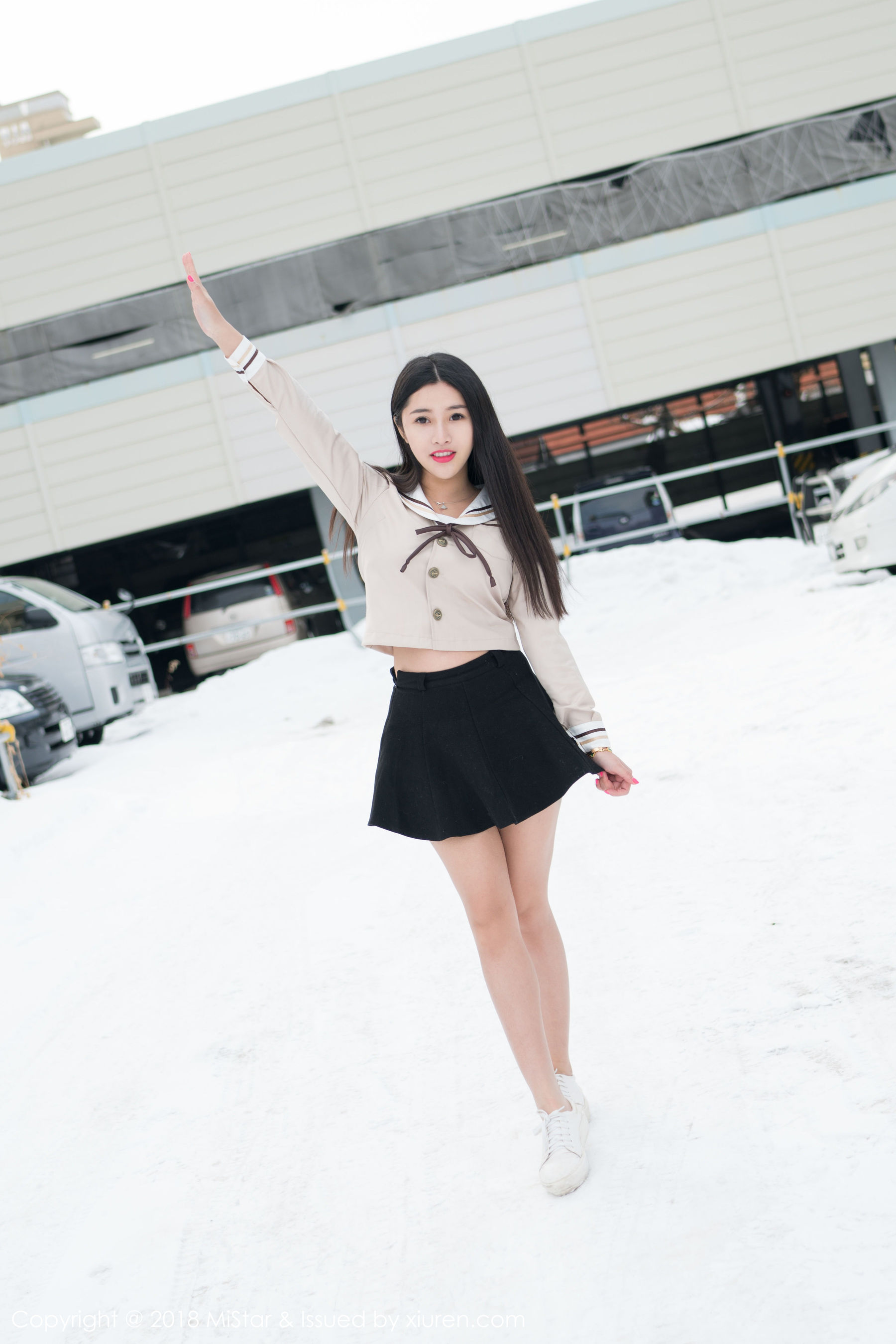 陈嘉嘉Tiffany《雪中有佳人+性感肚兜》  VOL.216-图5