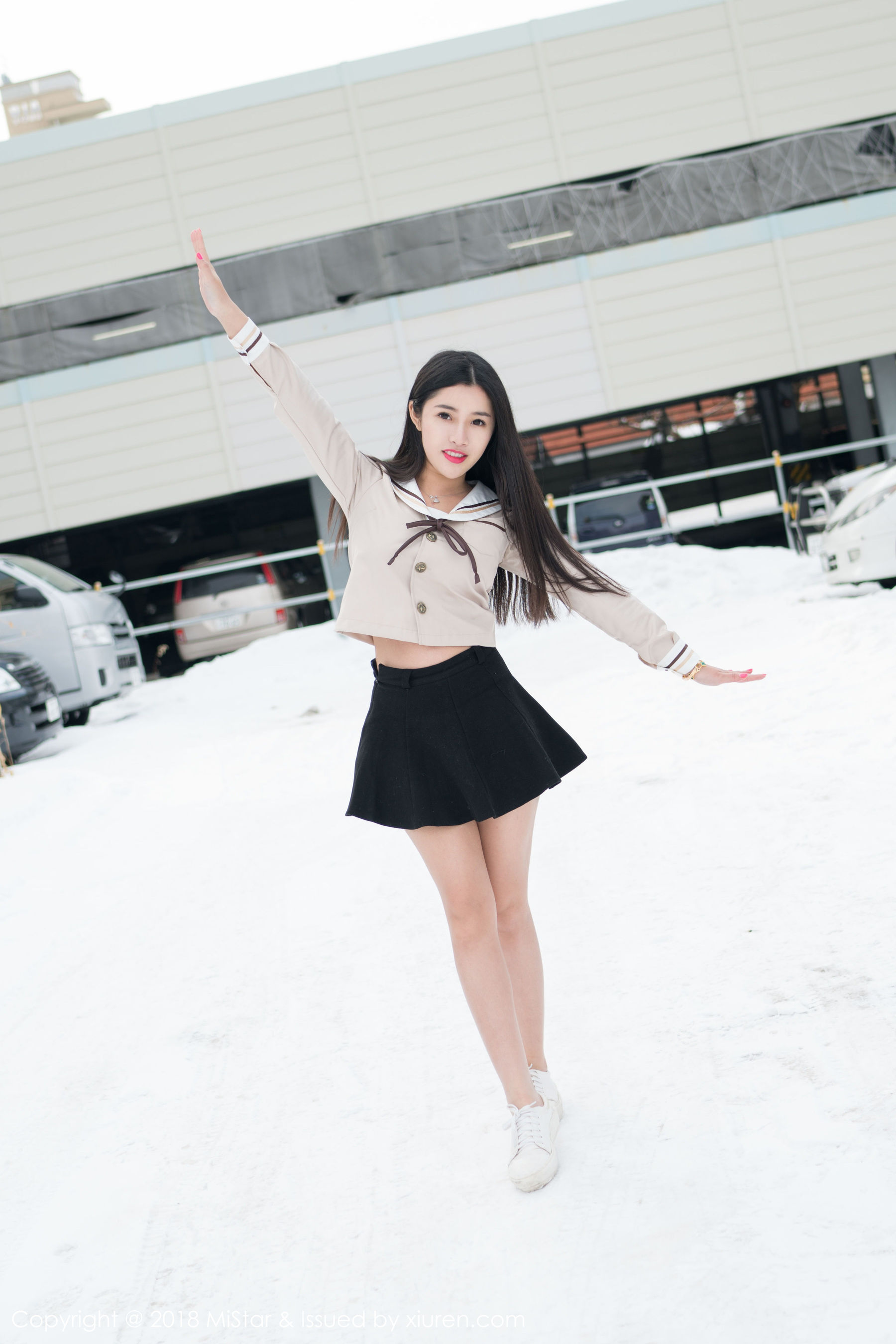 陈嘉嘉Tiffany《雪中有佳人+性感肚兜》  VOL.216-图6