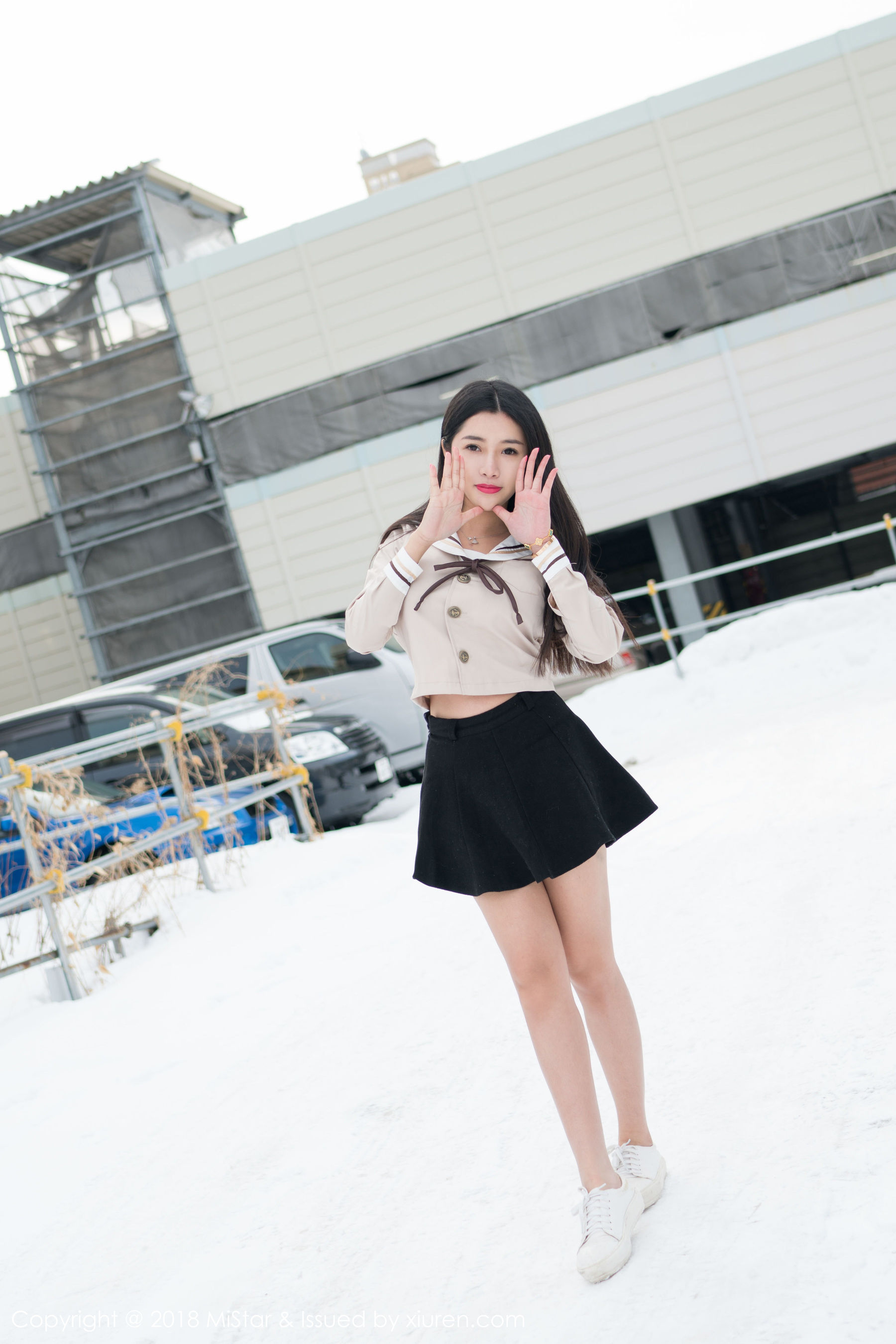 陈嘉嘉Tiffany《雪中有佳人+性感肚兜》  VOL.216-图7