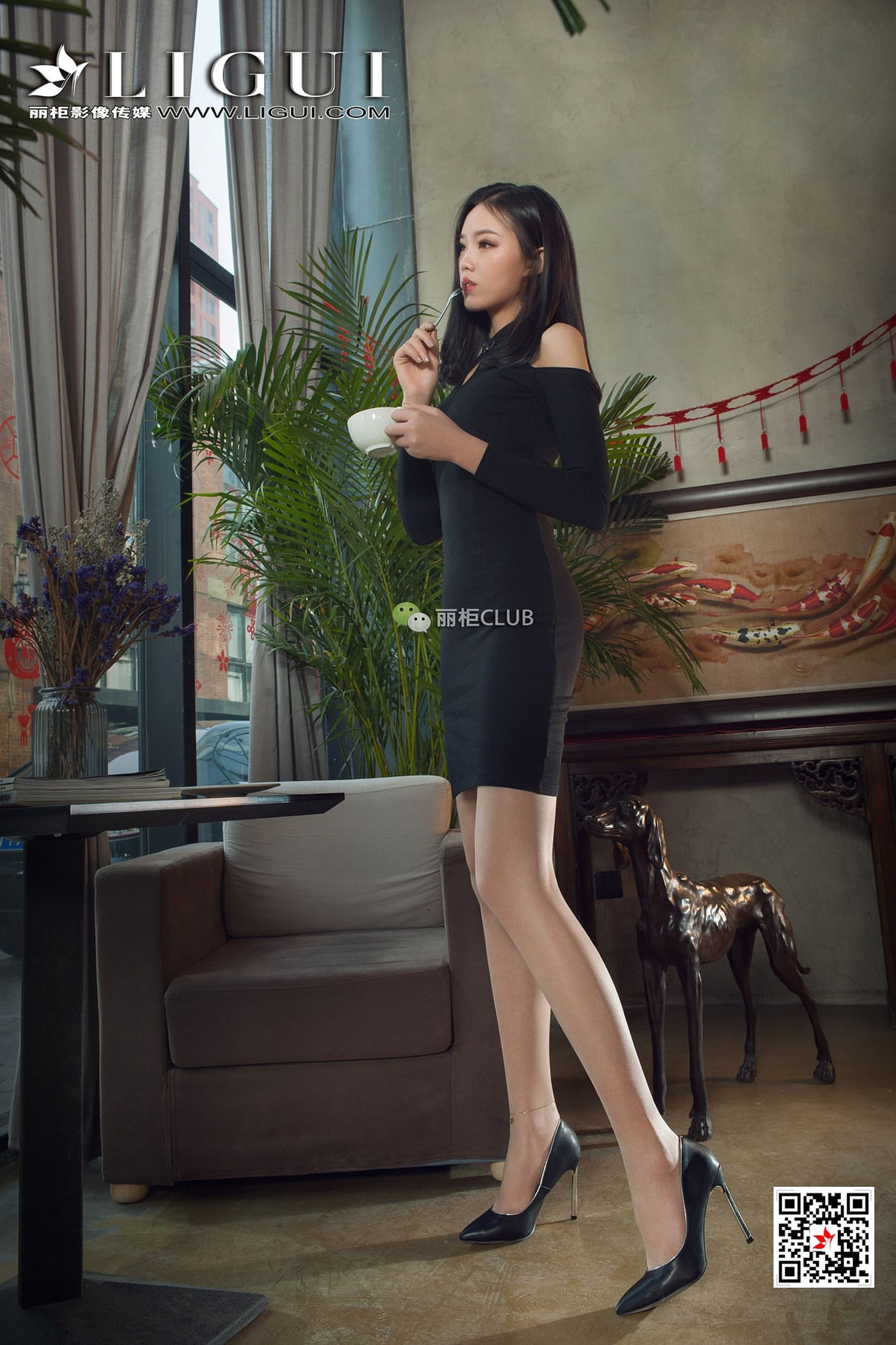 腿模敏儿《OL肉丝高跟》-图31