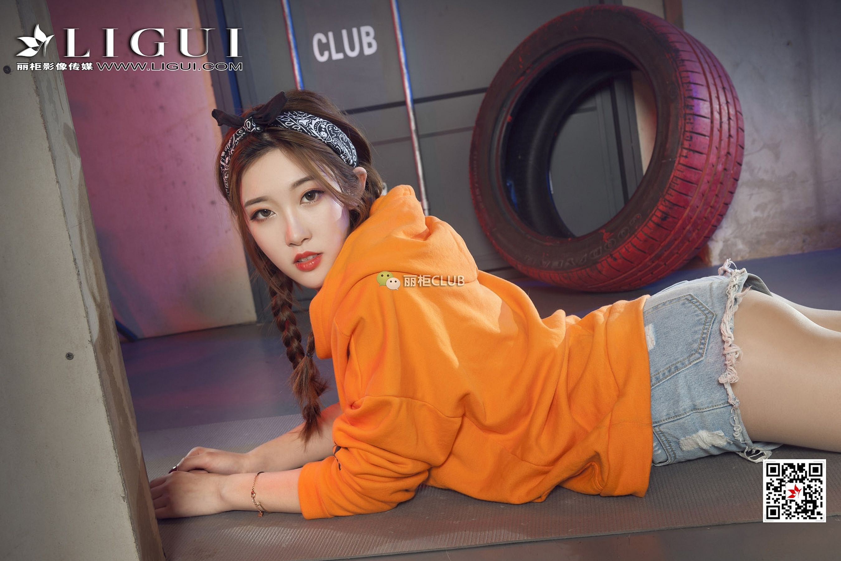 腿模筱筱《运动风丝袜妹子》-图14
