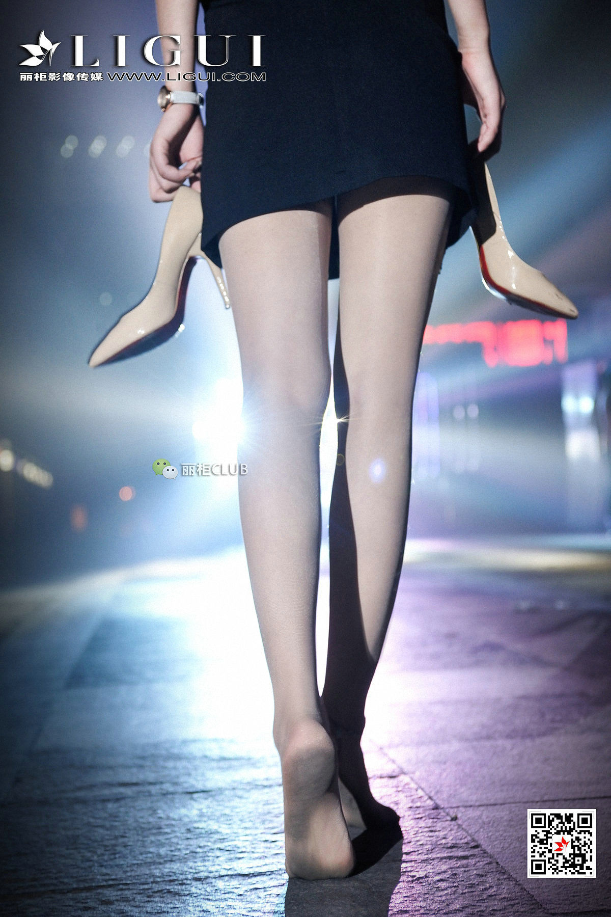 腿模凌凌《美腿夜拍》-图7